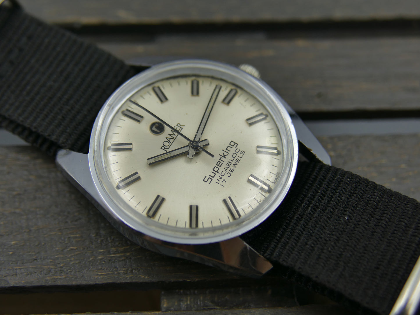 vintage watch mens Roamer 802.2100.310 Super King manual wind serviced