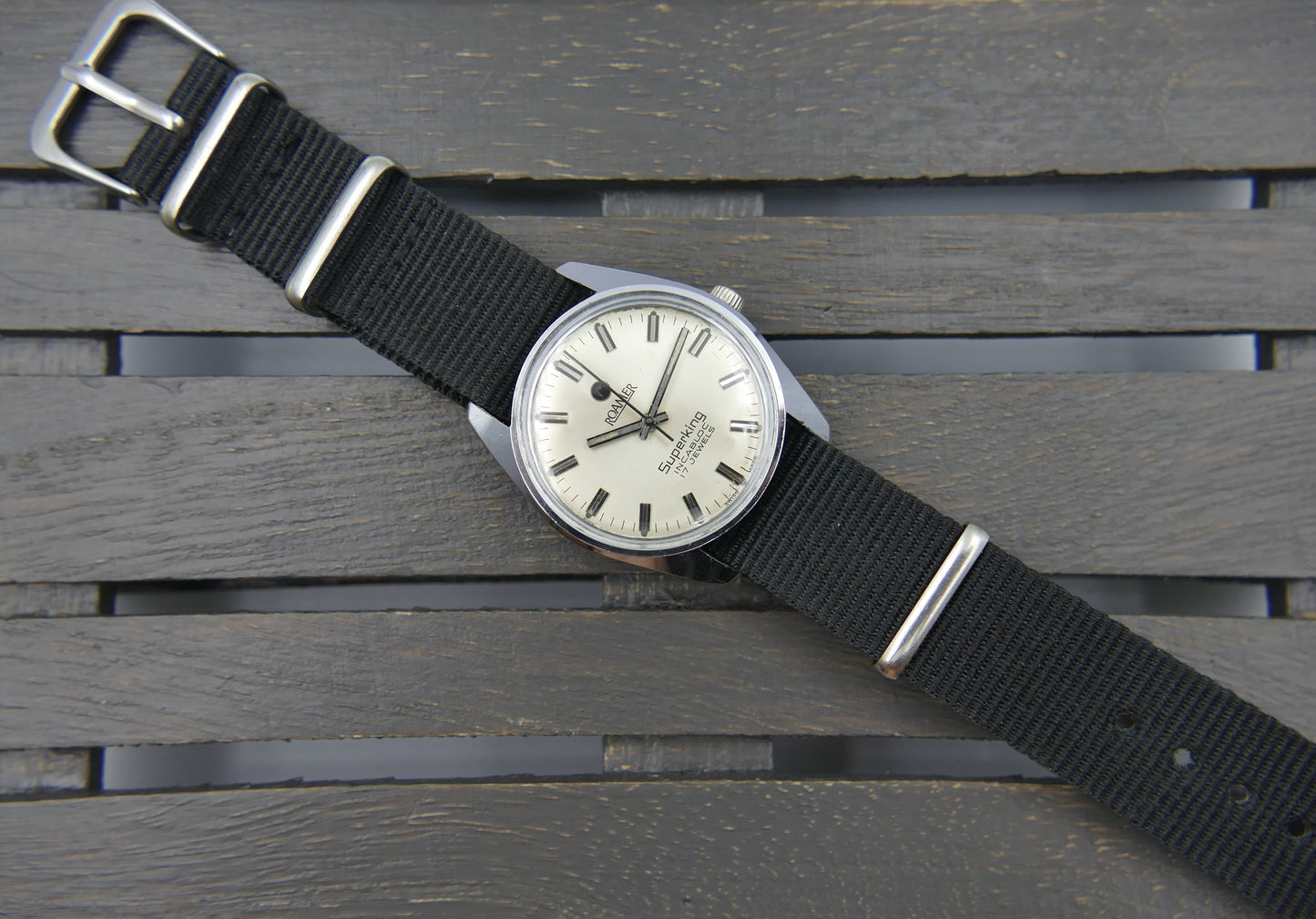 vintage watch mens Roamer 802.2100.310 Super King manual wind serviced