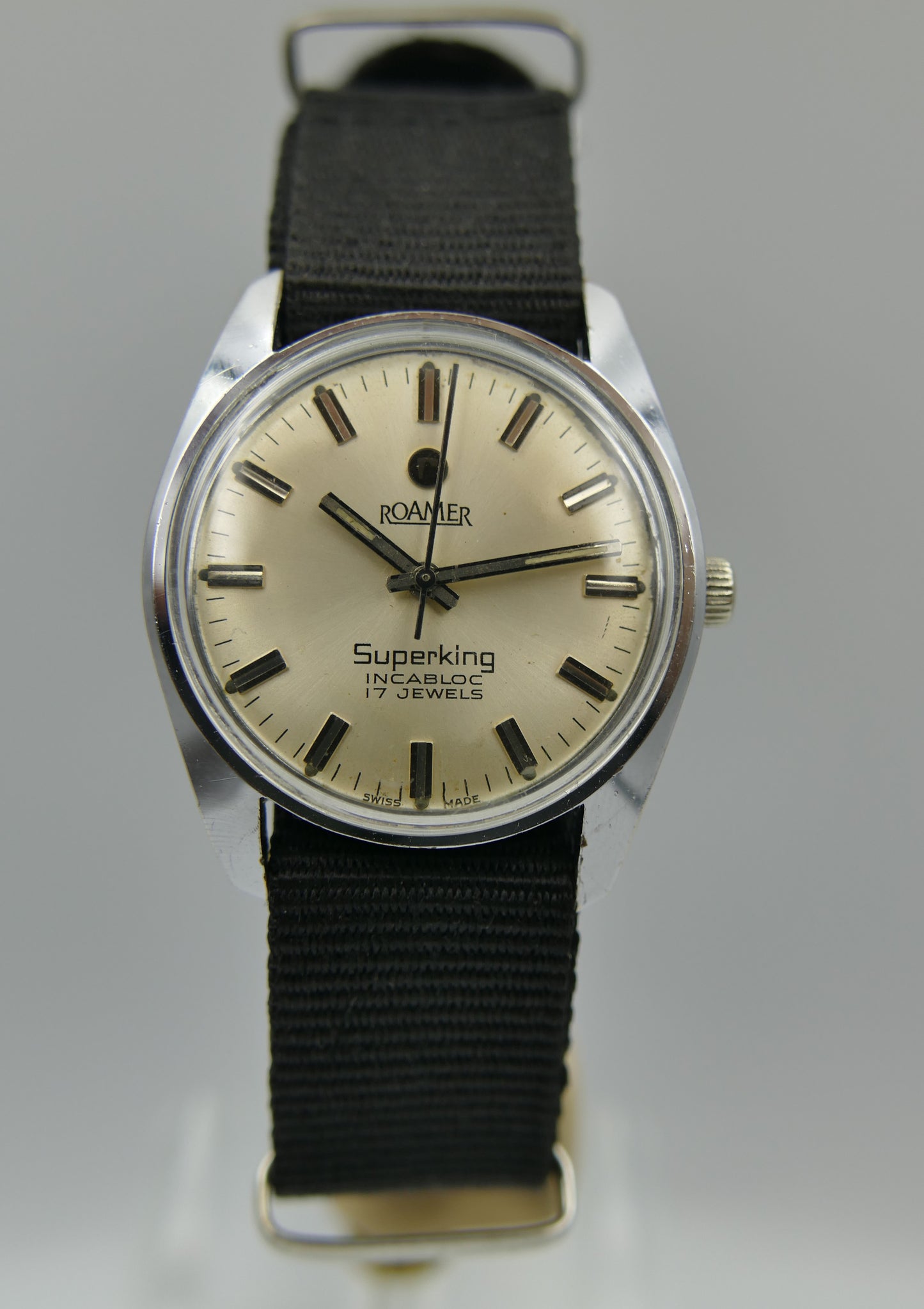 vintage watch mens Roamer 802.2100.310 Super King manual wind serviced