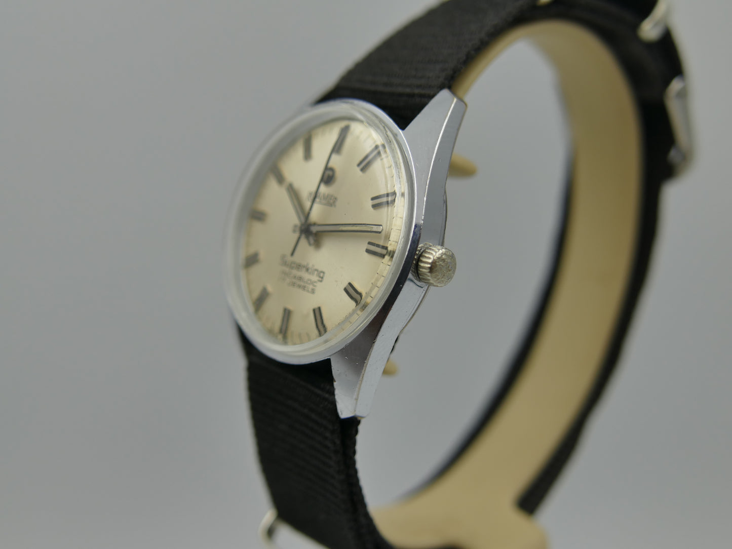 vintage watch mens Roamer 802.2100.310 Super King manual wind serviced