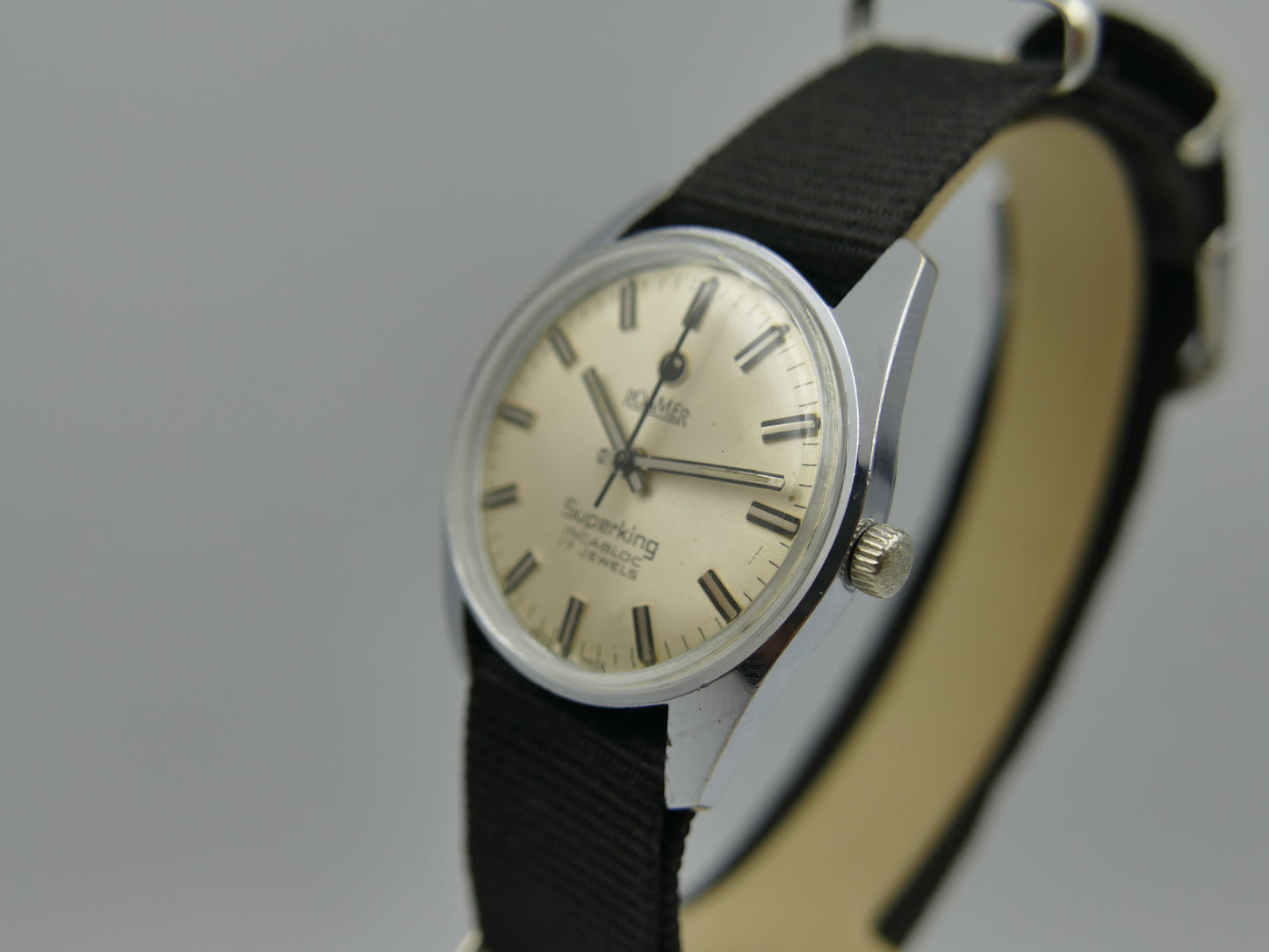 vintage watch mens Roamer 802.2100.310 Super King manual wind serviced