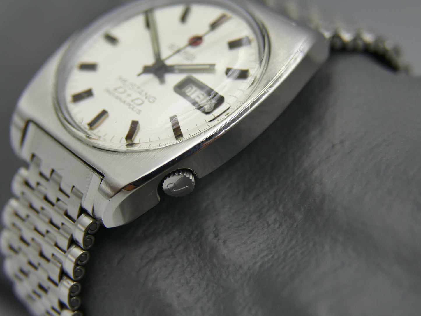 Vintage watch mens Roamer Mustang D+D Indianapolis Automatic Day-Date ref. 482-1120-601 cal. ST678