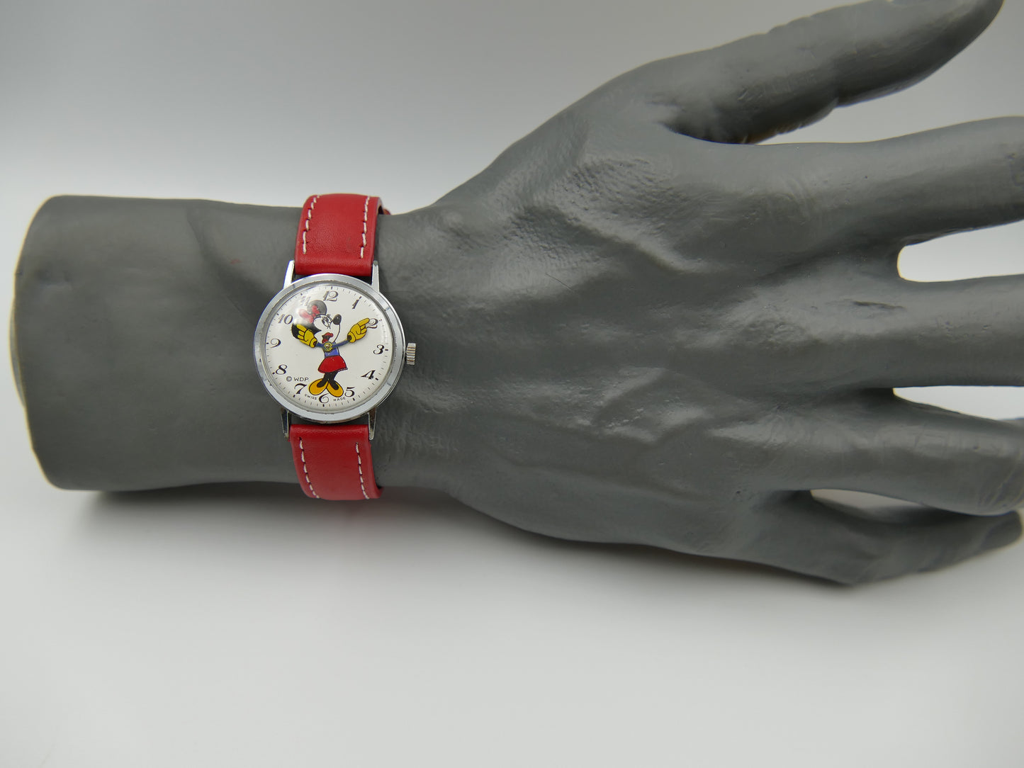 W.D.P. Disney Mickey Minnie manual wind swiss made vintage 60s
