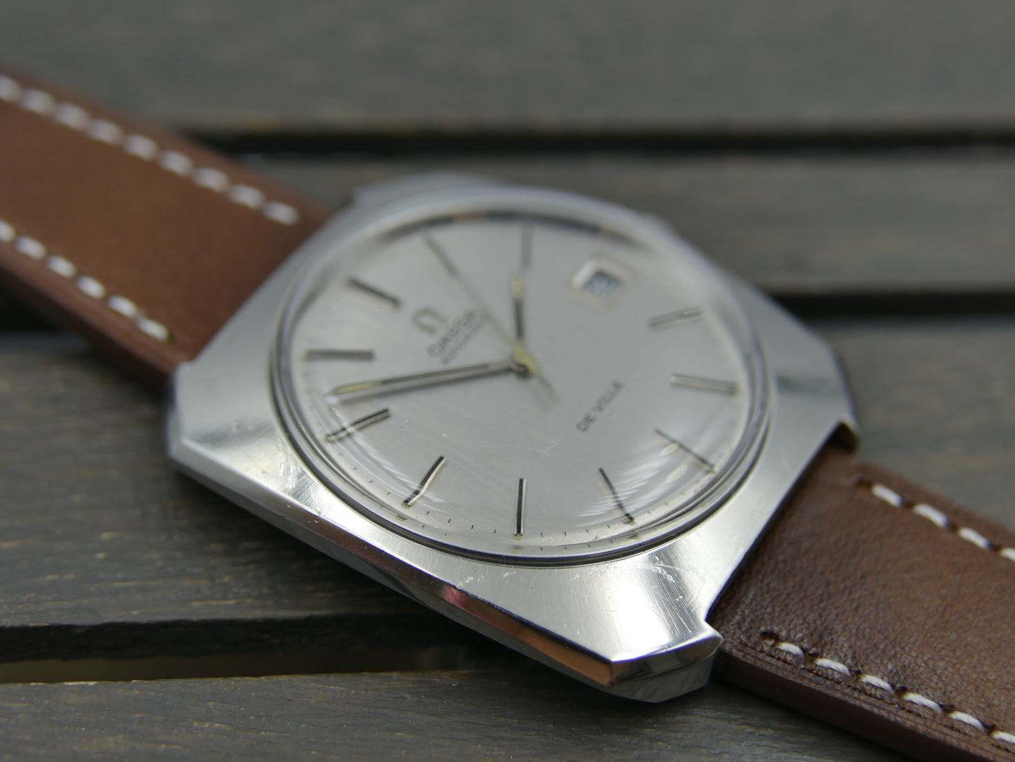 70s vintage watch mens Omega De Ville ref 166.085 automatic cal. 1002