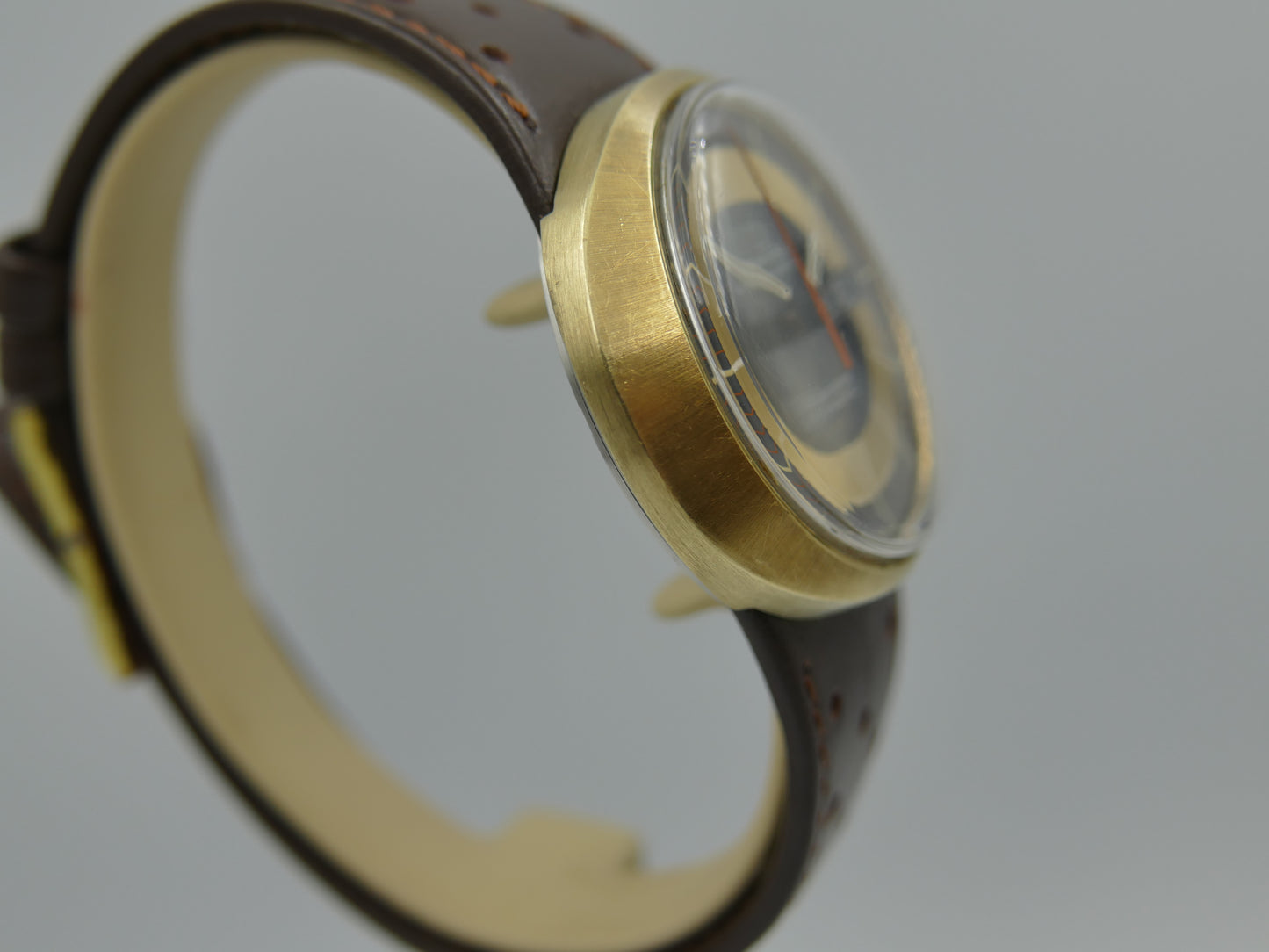 70s vintage watch mens Omega Geneve dynamic automatic cal 752 ref 166.079 gold cap