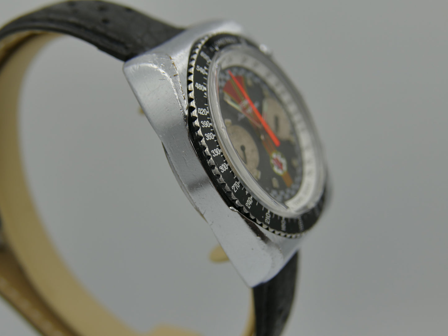 70s vintage watch mens Yema Meangraf Super driver chronograph valjoux 7733