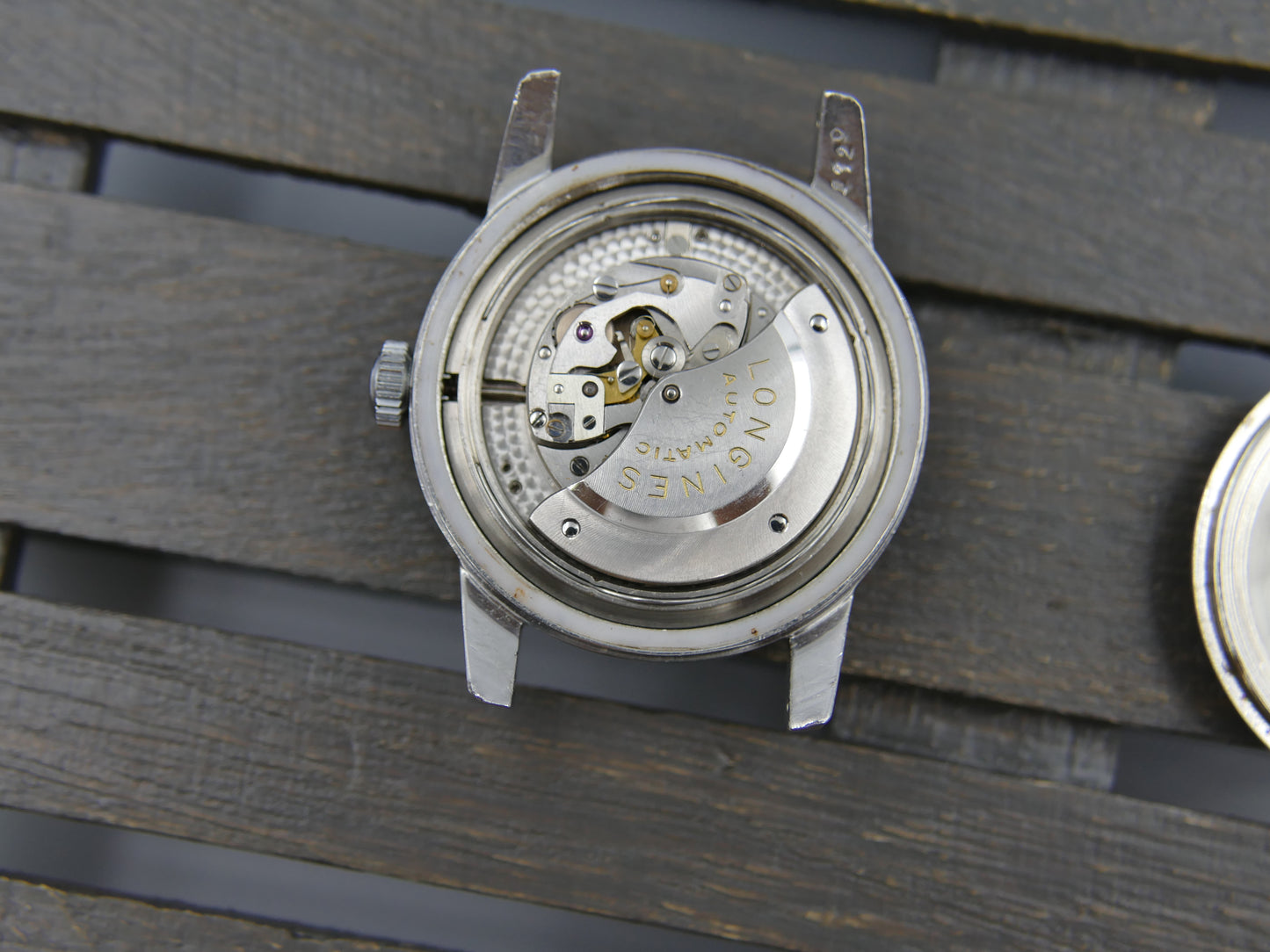 50s vintage watch mens Longines Conquest Calendar automatic 19ASD ref. 9004 3