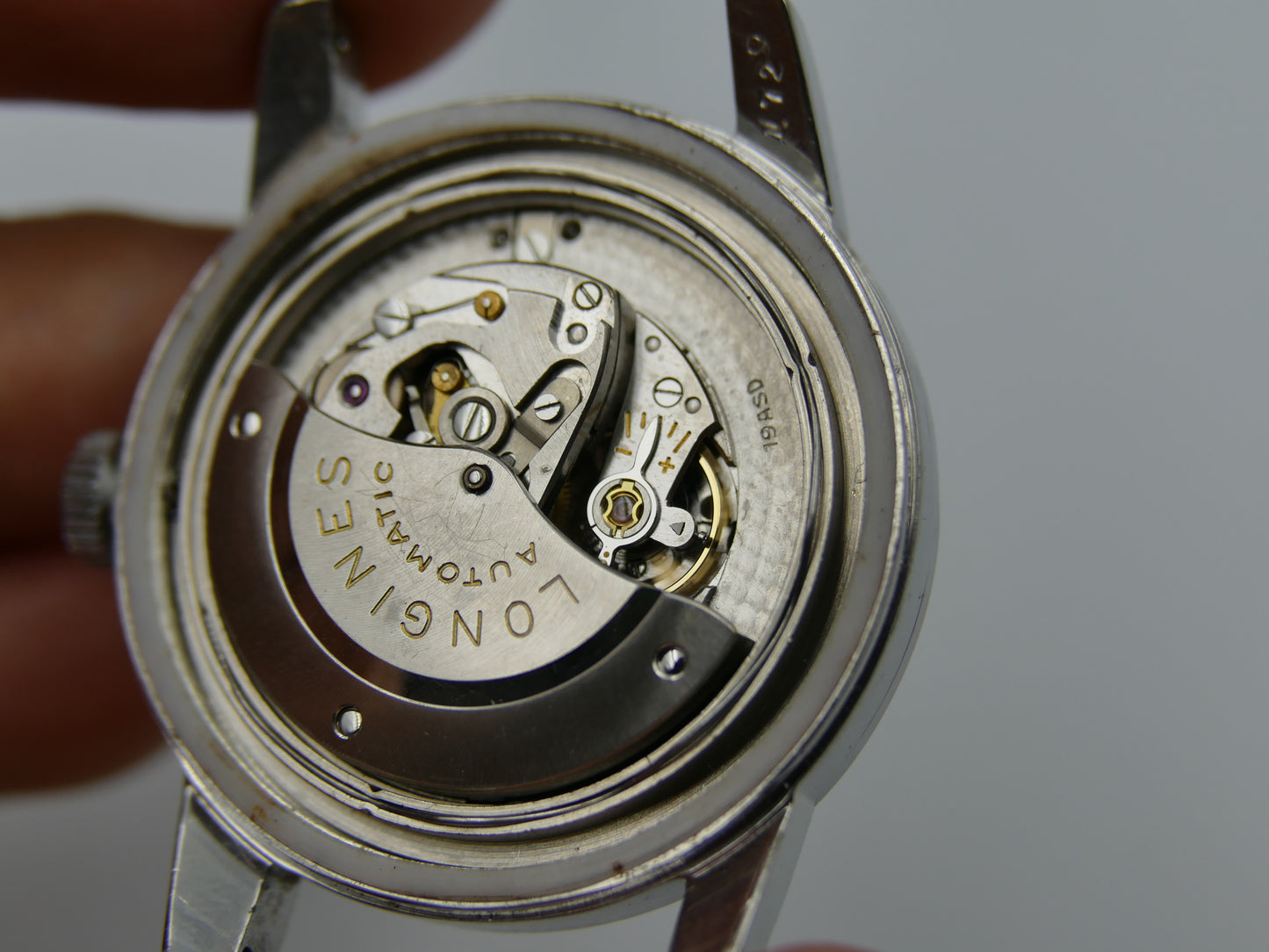 50s vintage watch mens Longines Conquest Calendar automatic 19ASD ref. 9004 3