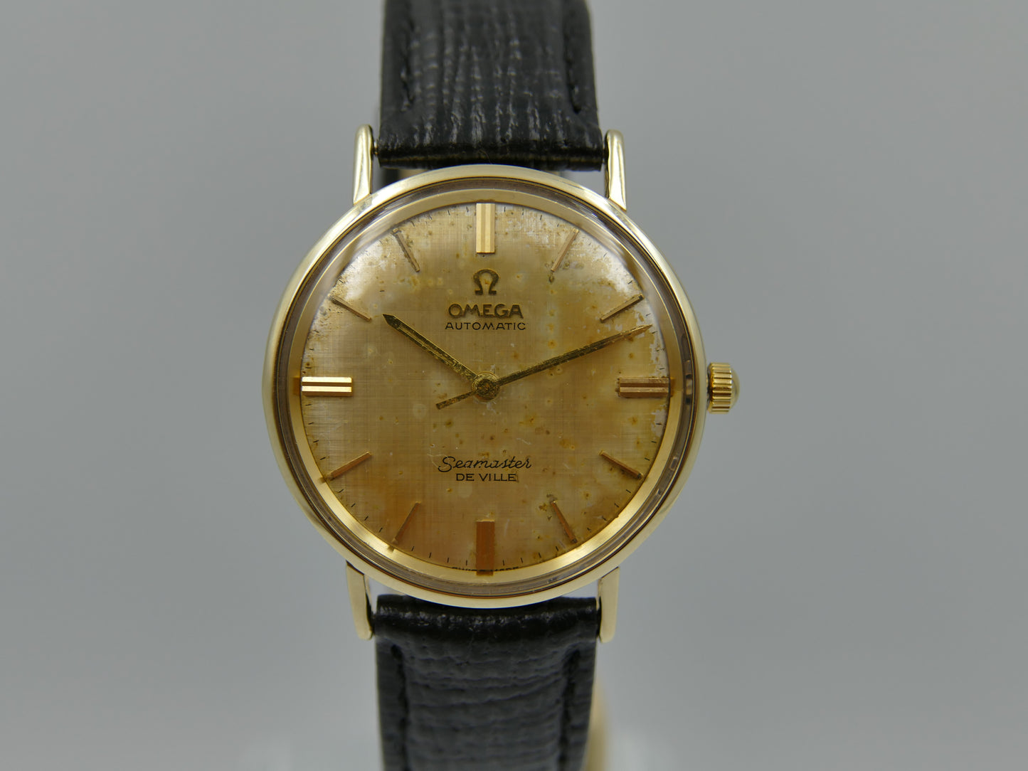 60s vintage watch mens omega seamaster de ville 14k usa ref LL 6590-1