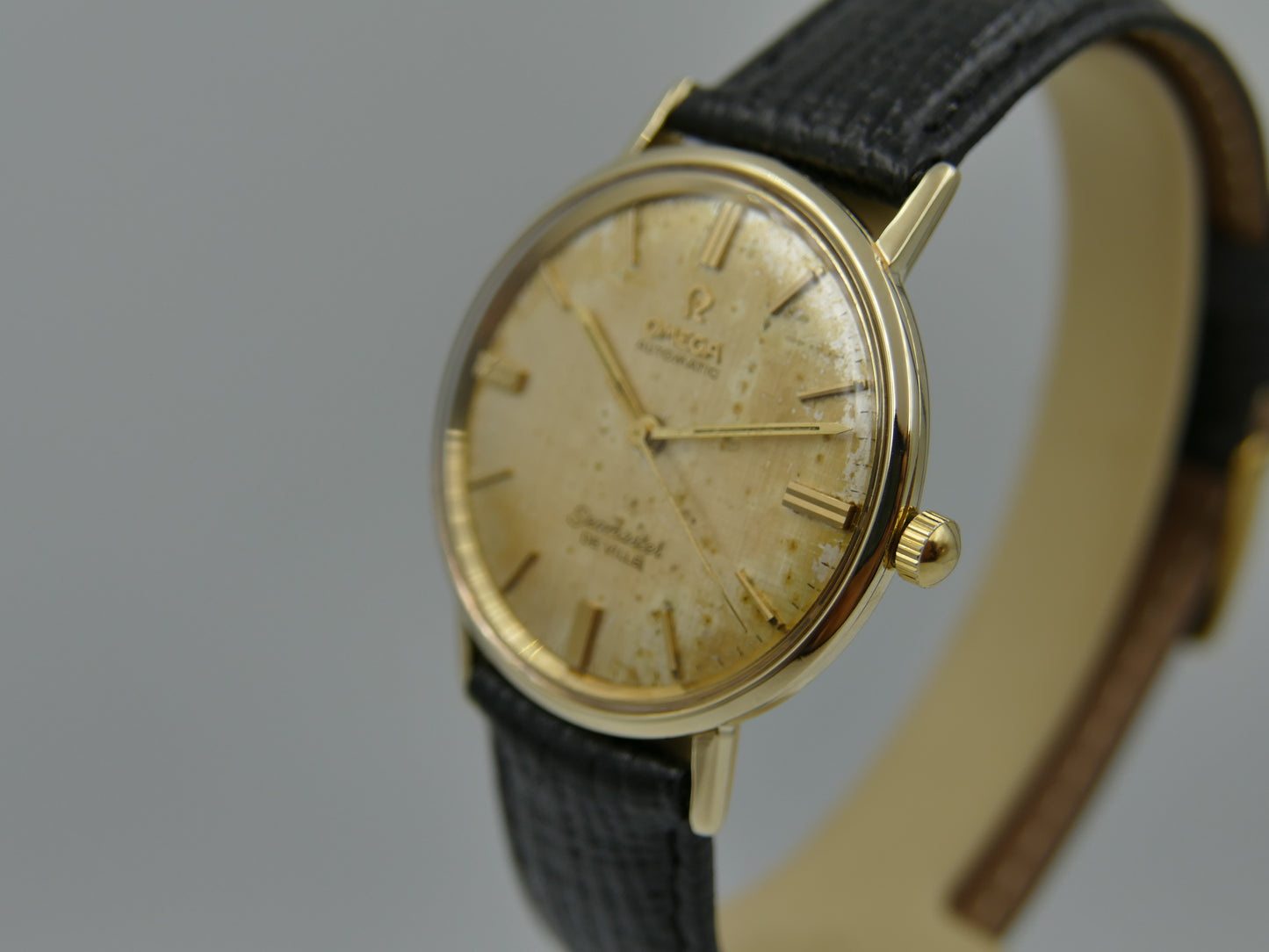 60s vintage watch mens omega seamaster de ville 14k usa ref LL 6590-1