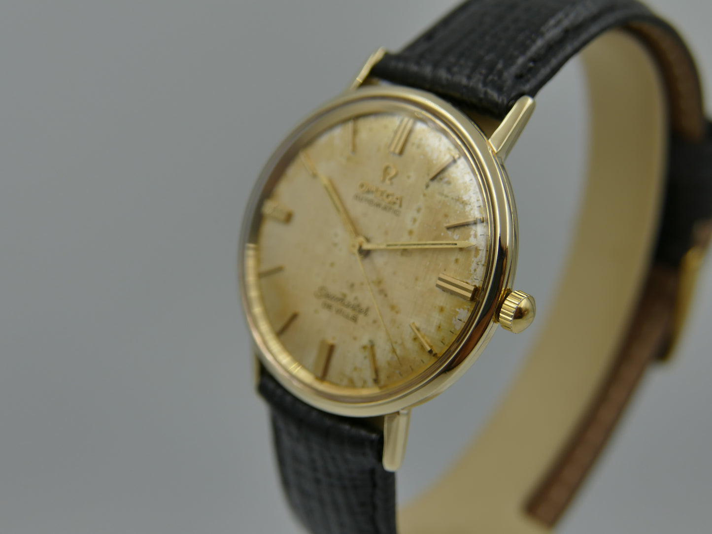 60s vintage watch mens omega seamaster de ville 14k usa ref LL 6590-1