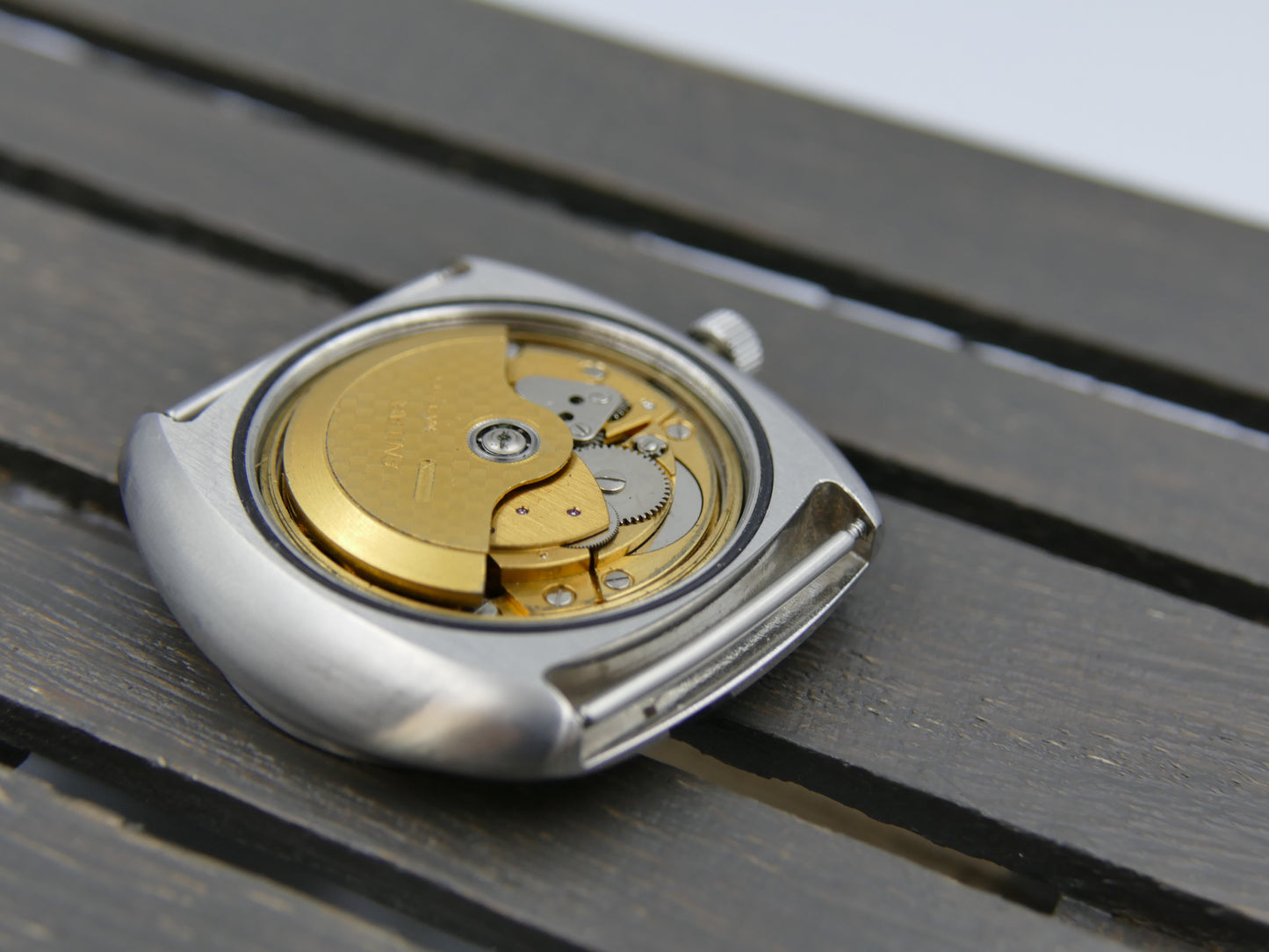 70s vintage watch mens Enicar Sherpa 320 ref 167-10-01 automatic cal. AR 167 Steel