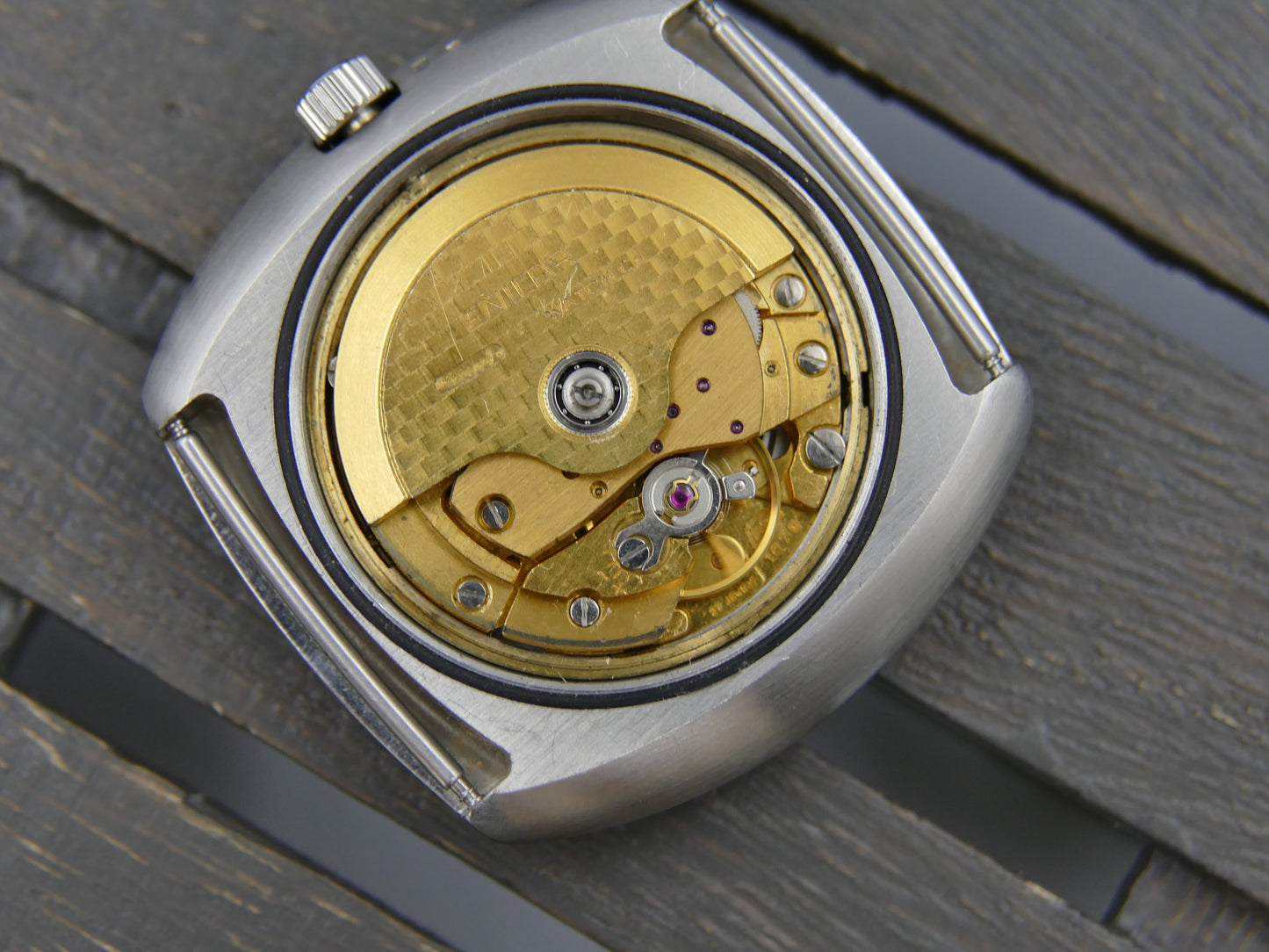 70s vintage watch mens Enicar Sherpa 320 ref 167-10-01 automatic cal. AR 167 Steel