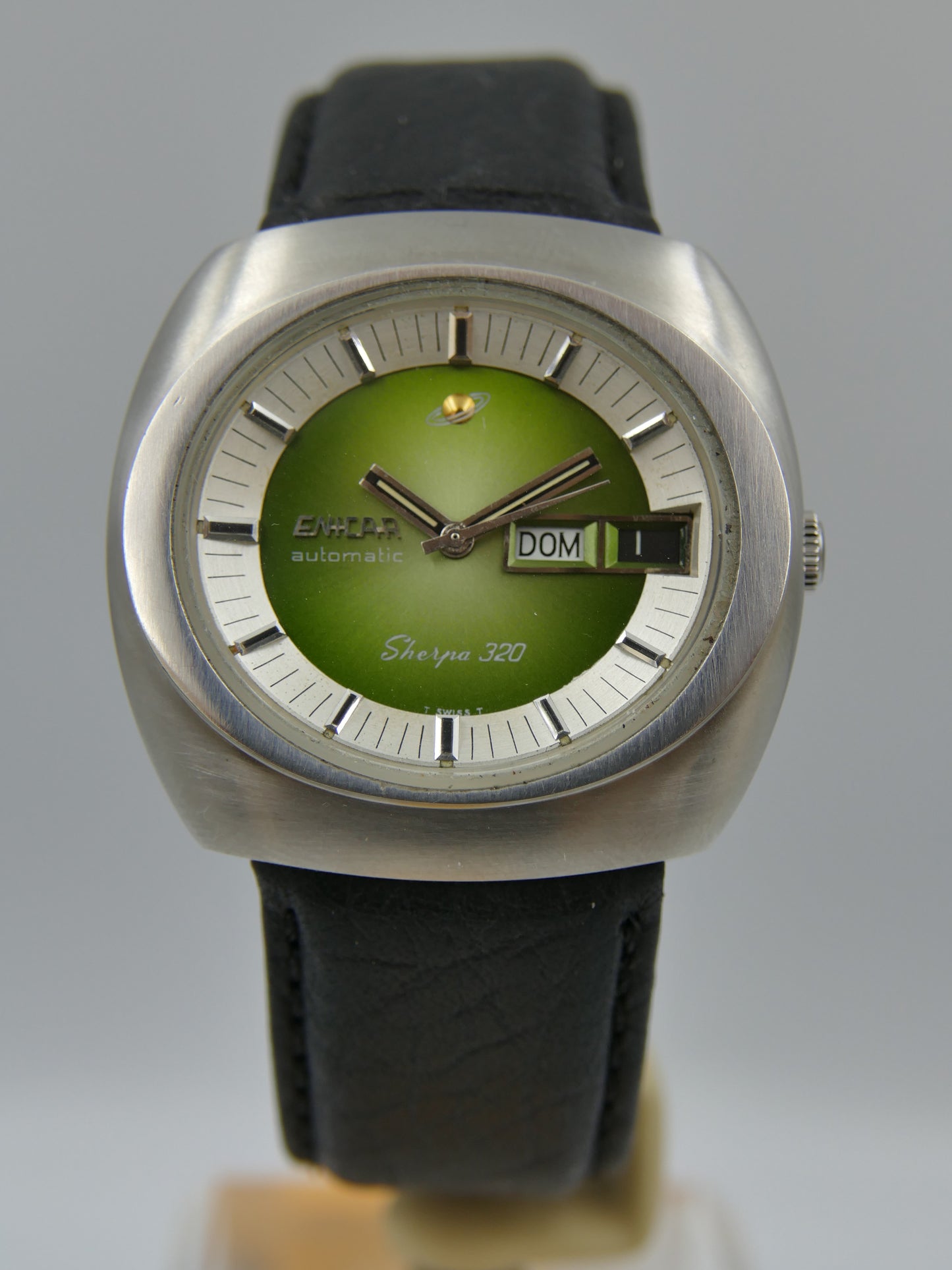 70s vintage watch mens Enicar Sherpa 320 ref 167-10-01 automatic cal. AR 167 Steel