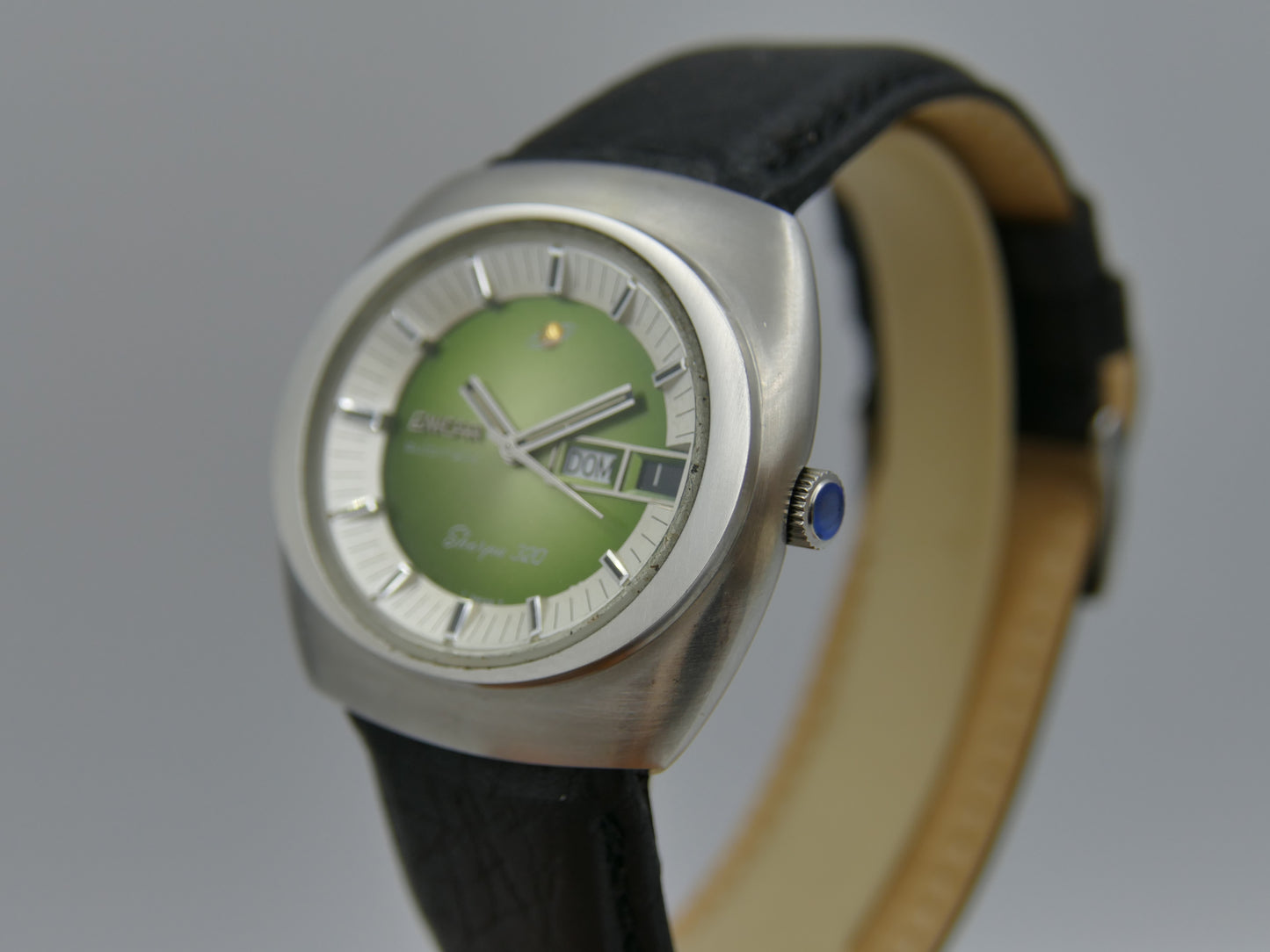 70s vintage watch mens Enicar Sherpa 320 ref 167-10-01 automatic cal. AR 167 Steel