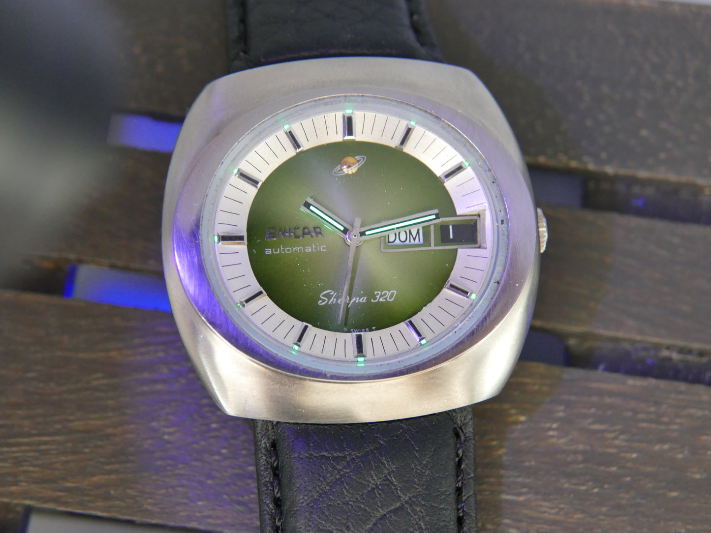 70s vintage watch mens Enicar Sherpa 320 ref 167-10-01 automatic cal. AR 167 Steel