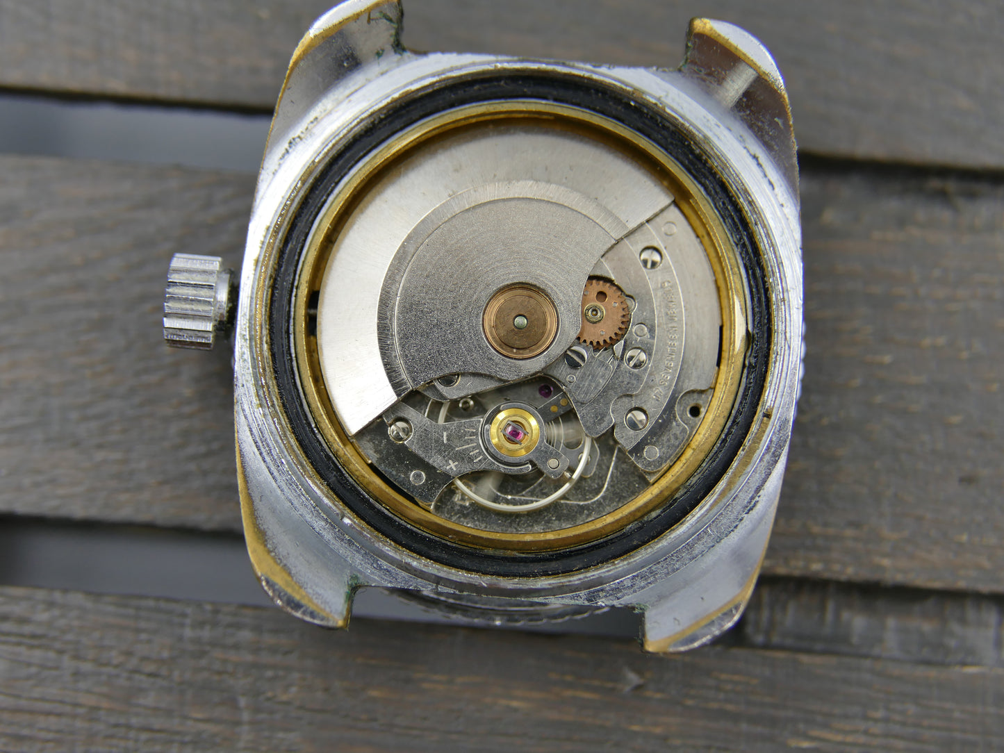 70s vintage watch mens diver plongee ref 221214 automatic FE 3612 blue dial