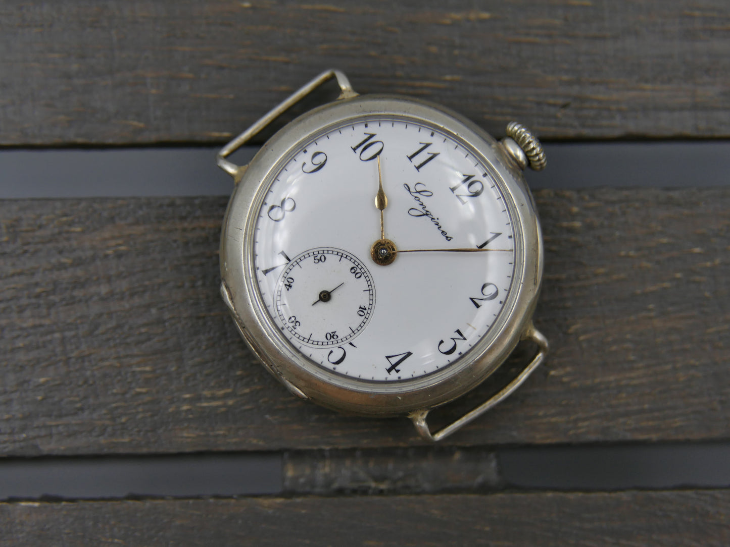 1903 vintage watch Longines solid silver 0.900 manual wind