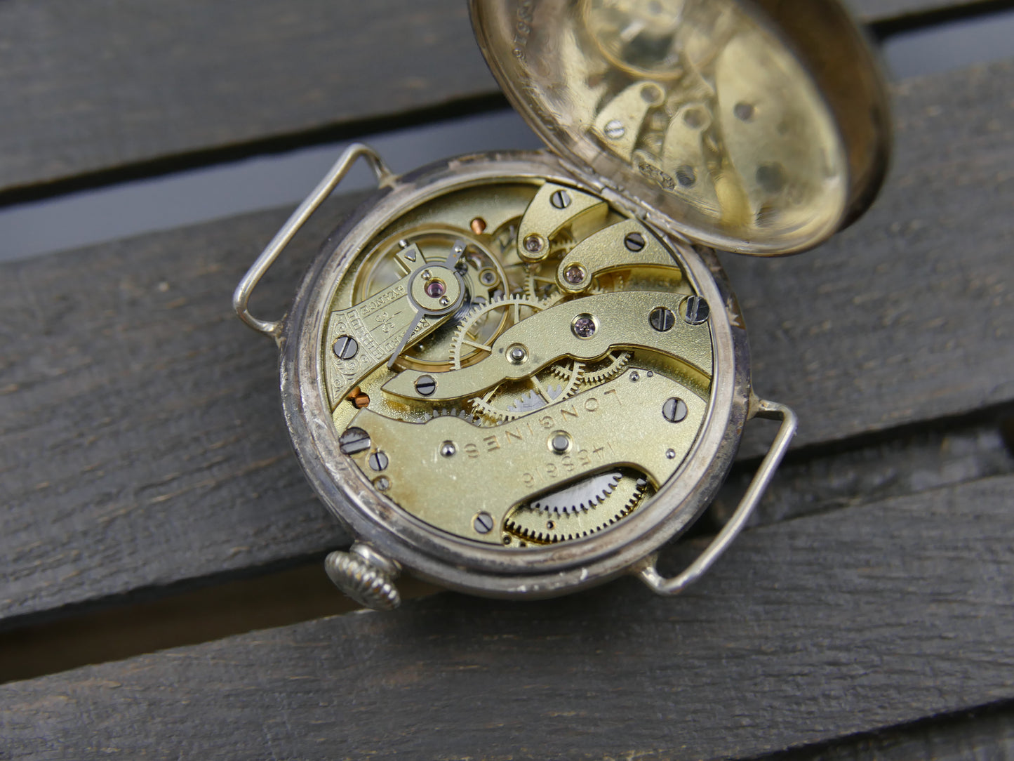 1903 vintage watch Longines solid silver 0.900 manual wind