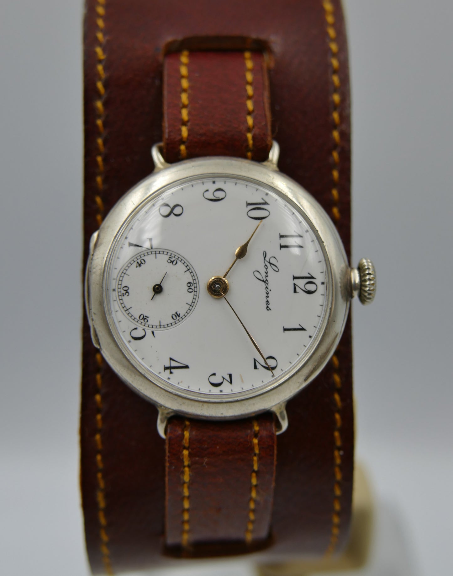 1903 vintage watch Longines solid silver 0.900 manual wind