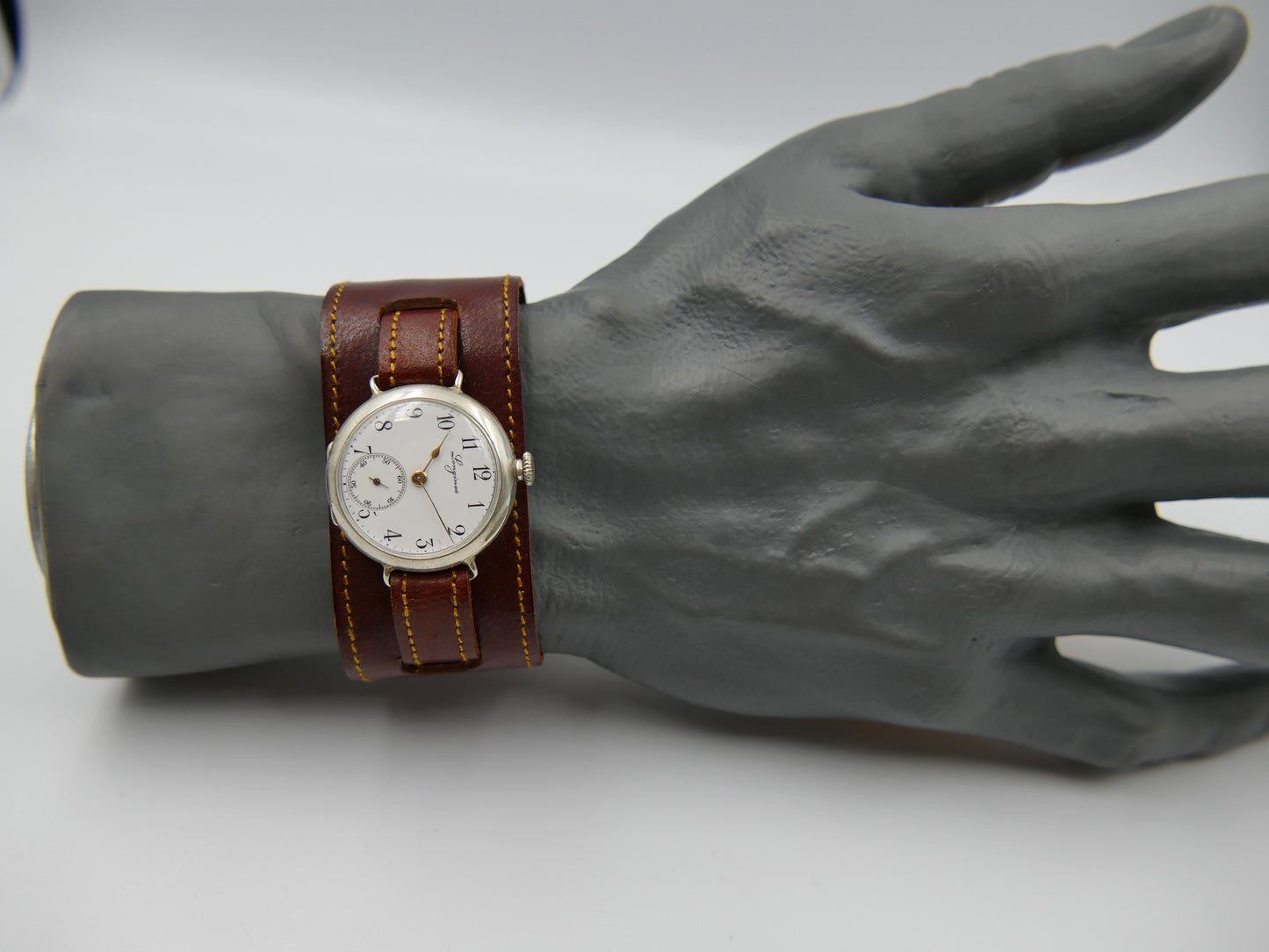 1903 vintage watch Longines solid silver 0.900 manual wind