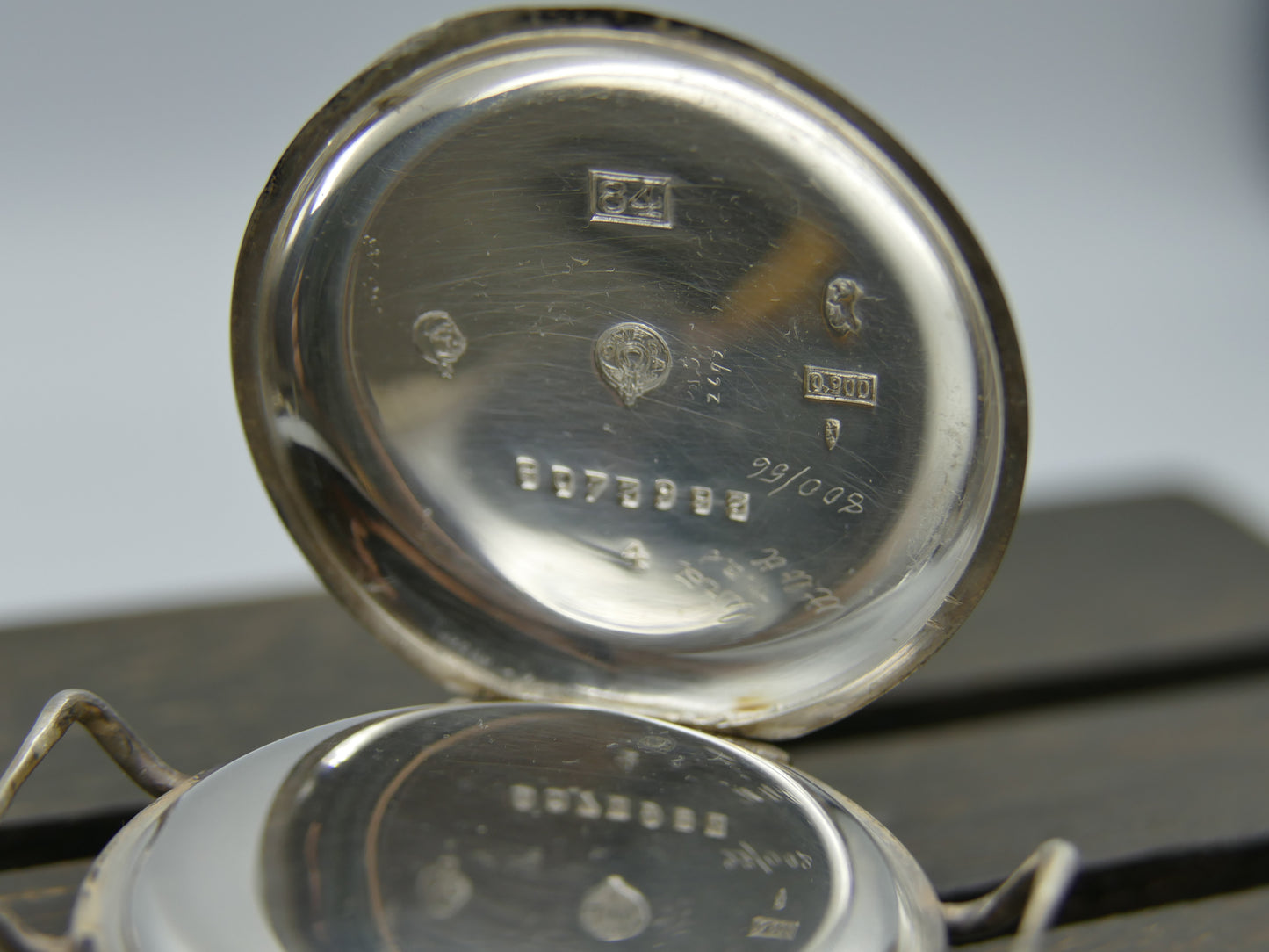 10s vintage watch mens Omega WW1 Oficcer trench military jumbo silver case cal. 13'''