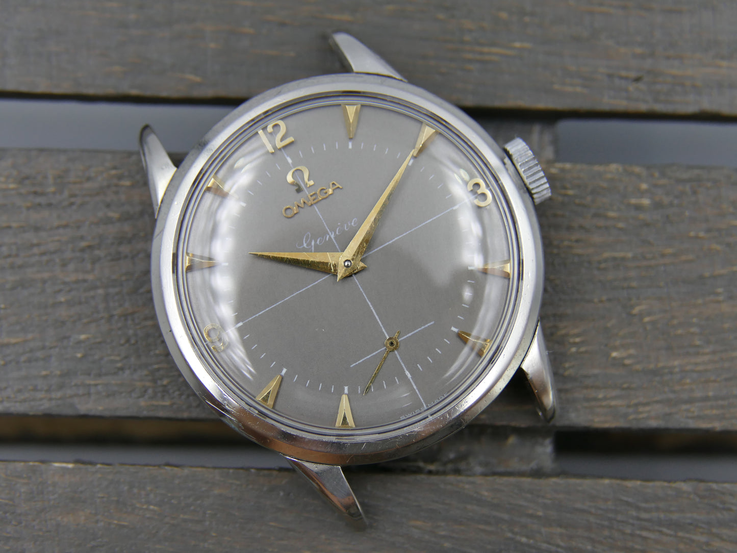 50s vintage watch mens Omega ref. 2754 -1 hand wind cal 266 serviced