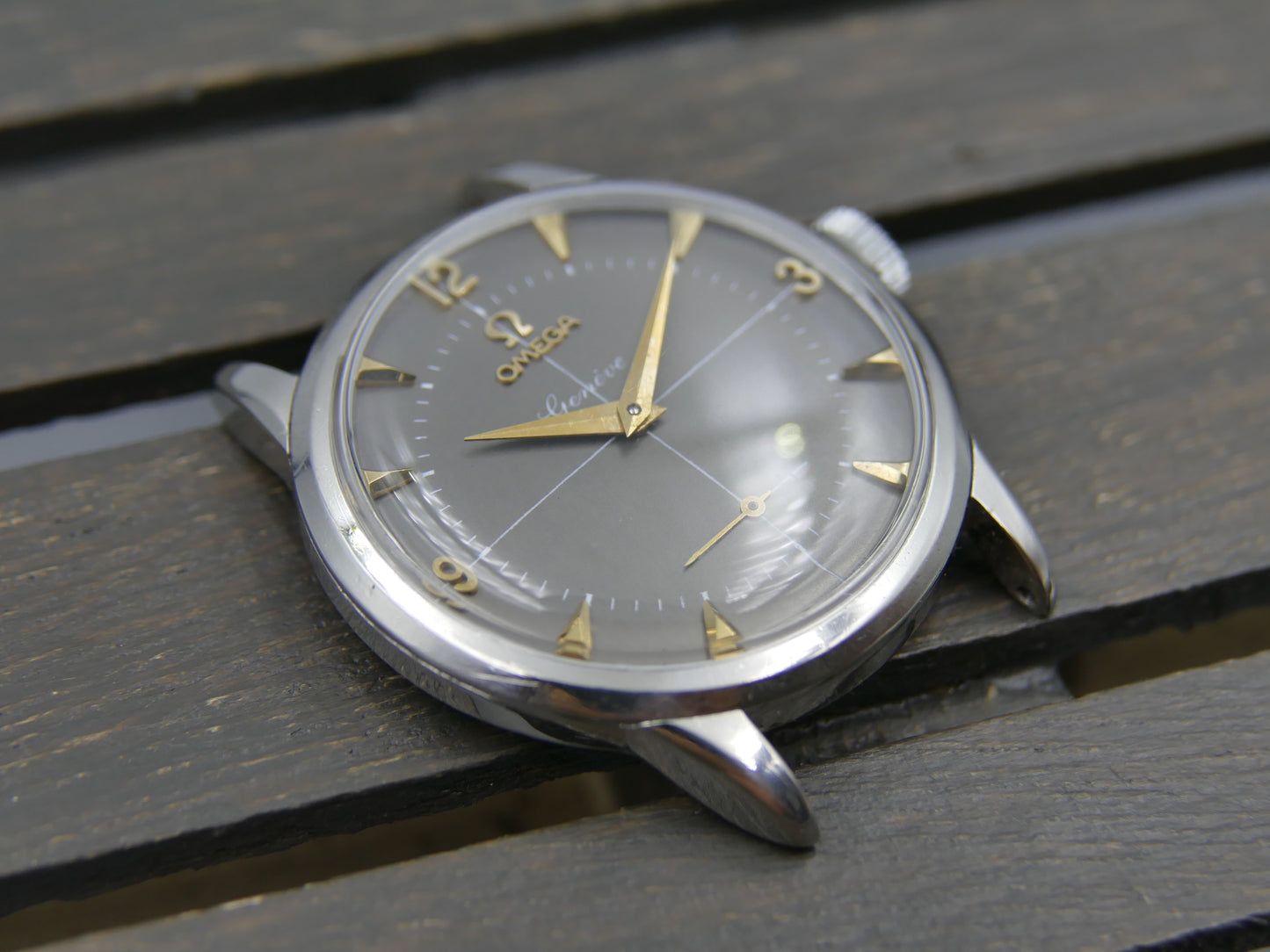 50s vintage watch mens Omega ref. 2754 -1 hand wind cal 266 serviced