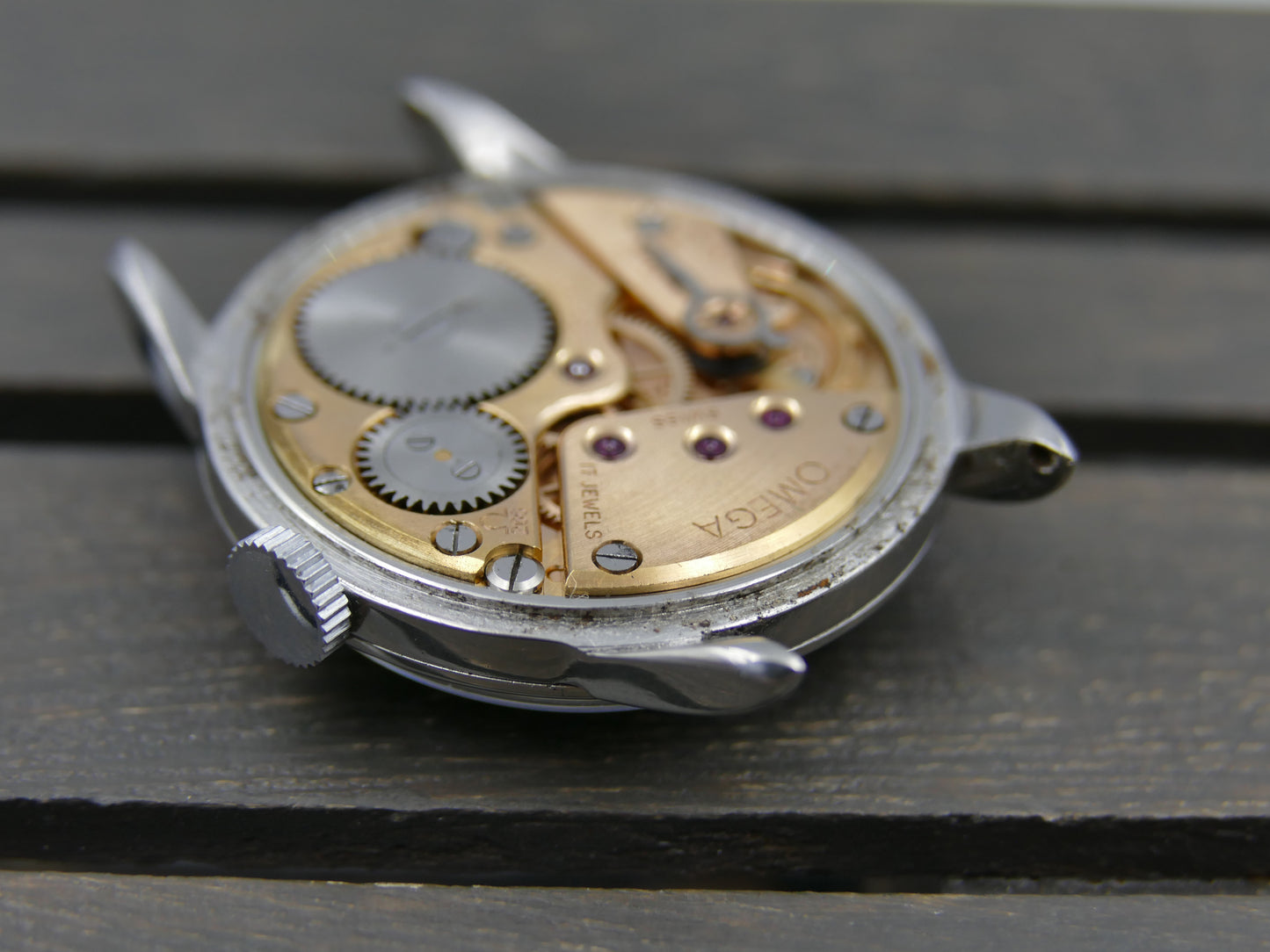 50s vintage watch mens Omega ref. 2754 -1 hand wind cal 266 serviced