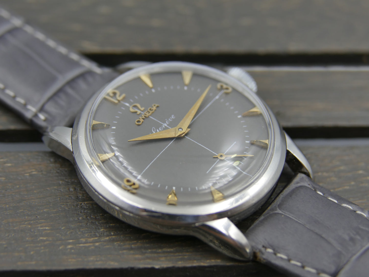 50s vintage watch mens Omega ref. 2754 -1 hand wind cal 266 serviced