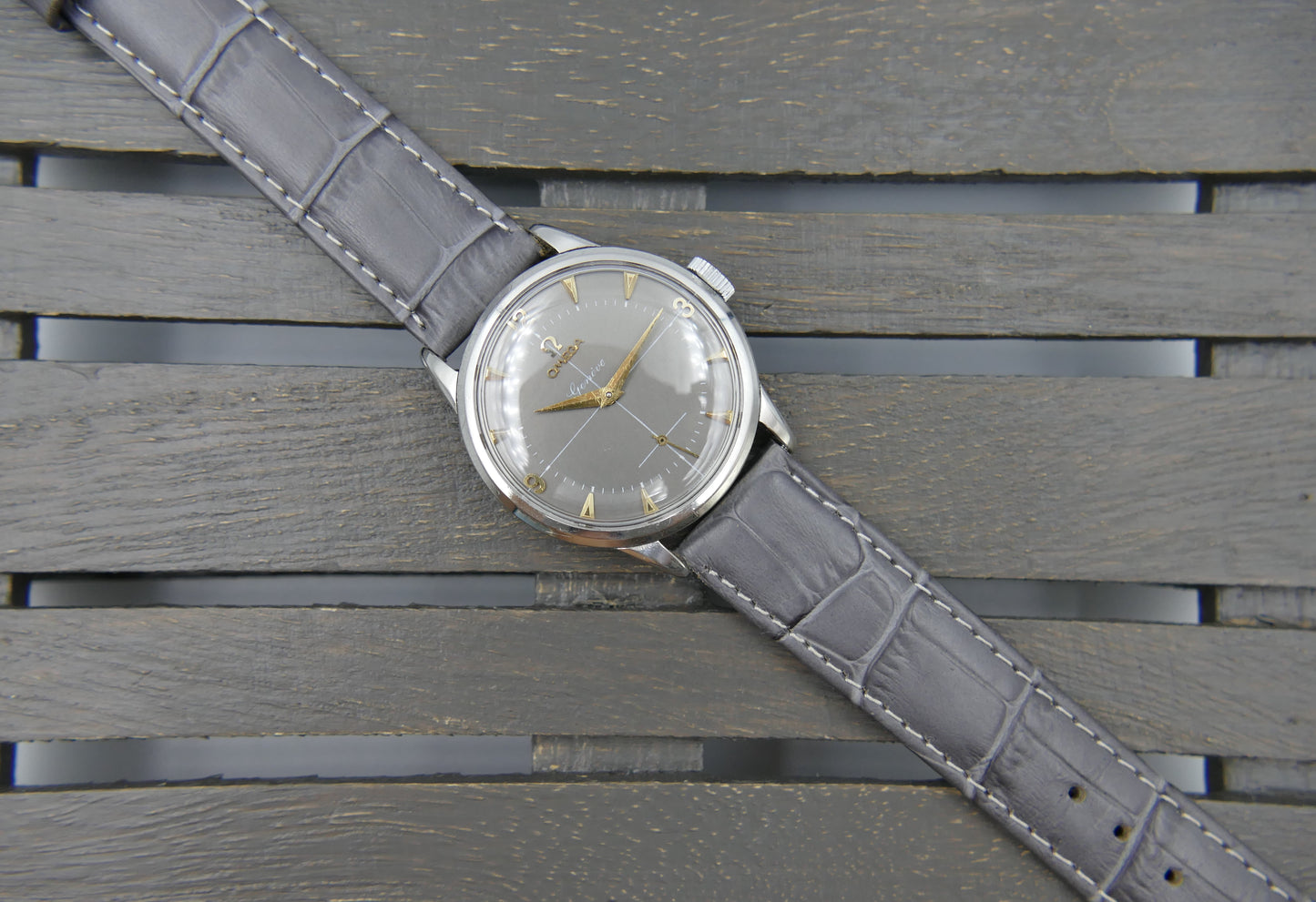 50s vintage watch mens Omega ref. 2754 -1 hand wind cal 266 serviced