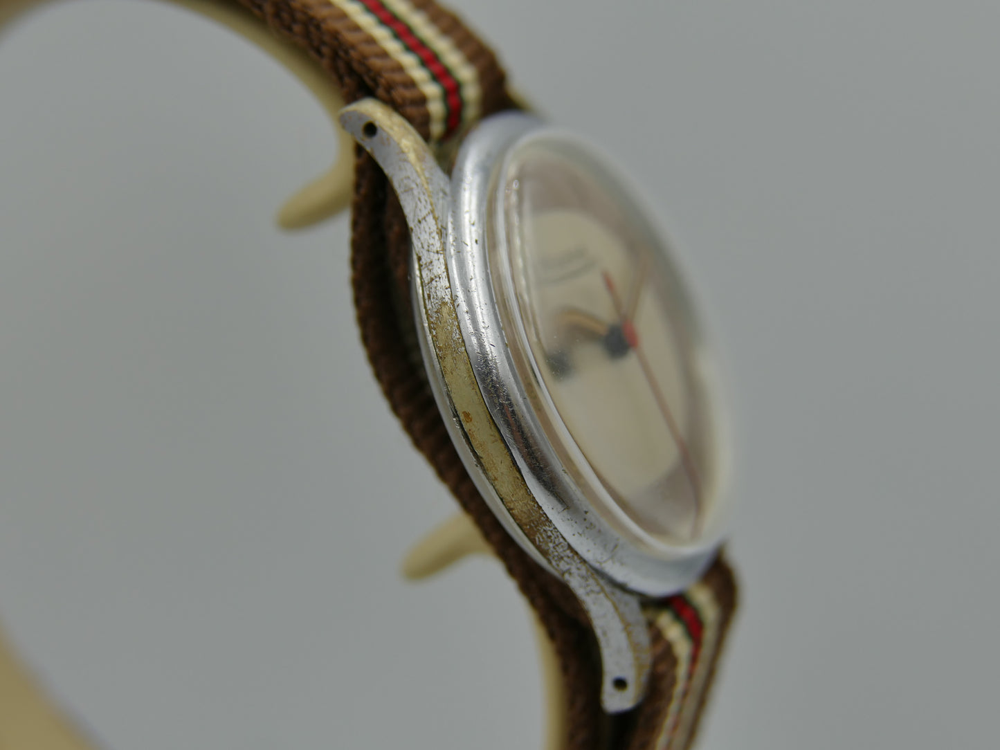 vintage watch mens military LIGA hand wind 15J serviced