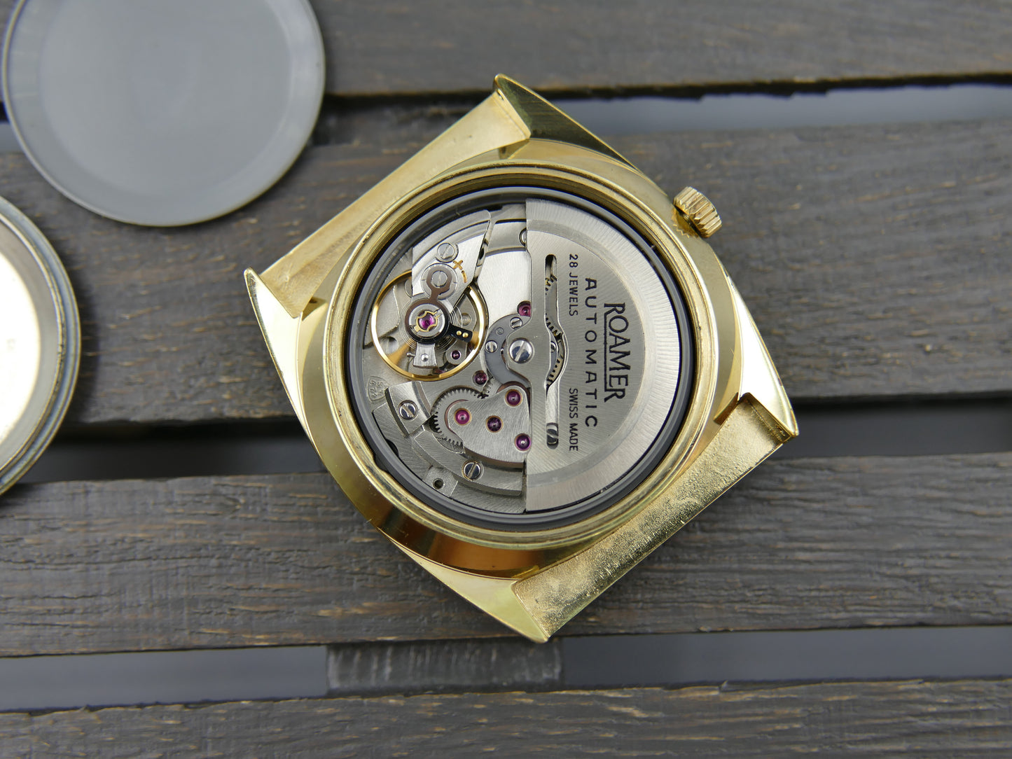 70s vintage watch mens Roamer Searock automatic MST 471 NOS serviced w/box