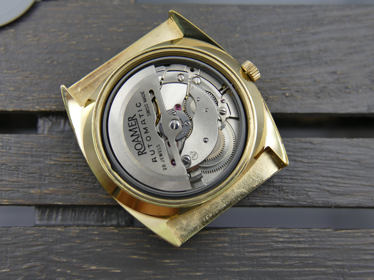 70s vintage watch mens Roamer Searock automatic MST 471 NOS serviced w/box