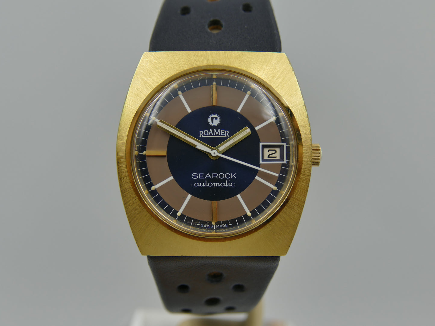 70s vintage watch mens Roamer Searock automatic MST 471 NOS serviced w/box