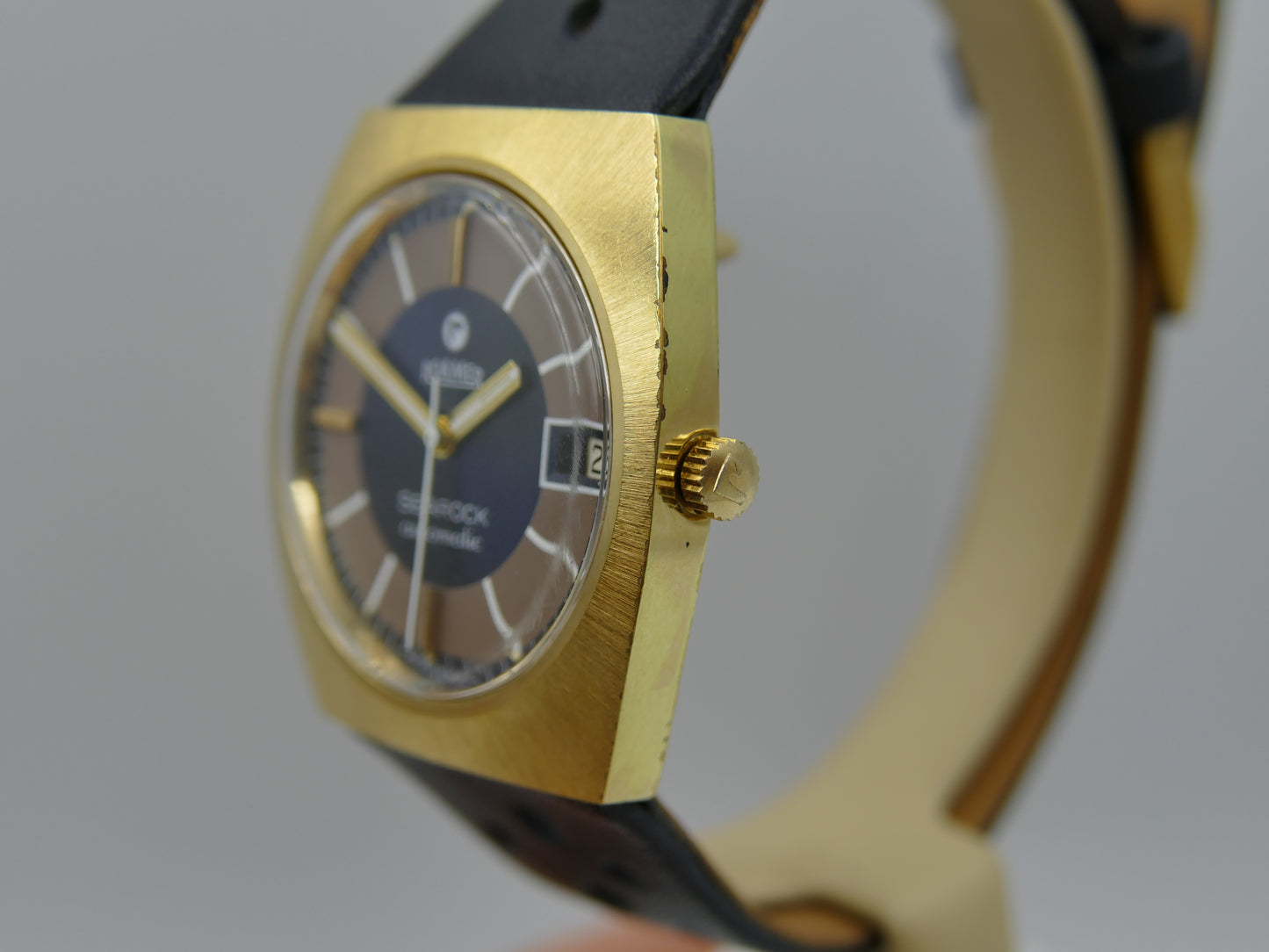 70s vintage watch mens Roamer Searock automatic MST 471 NOS serviced w/box