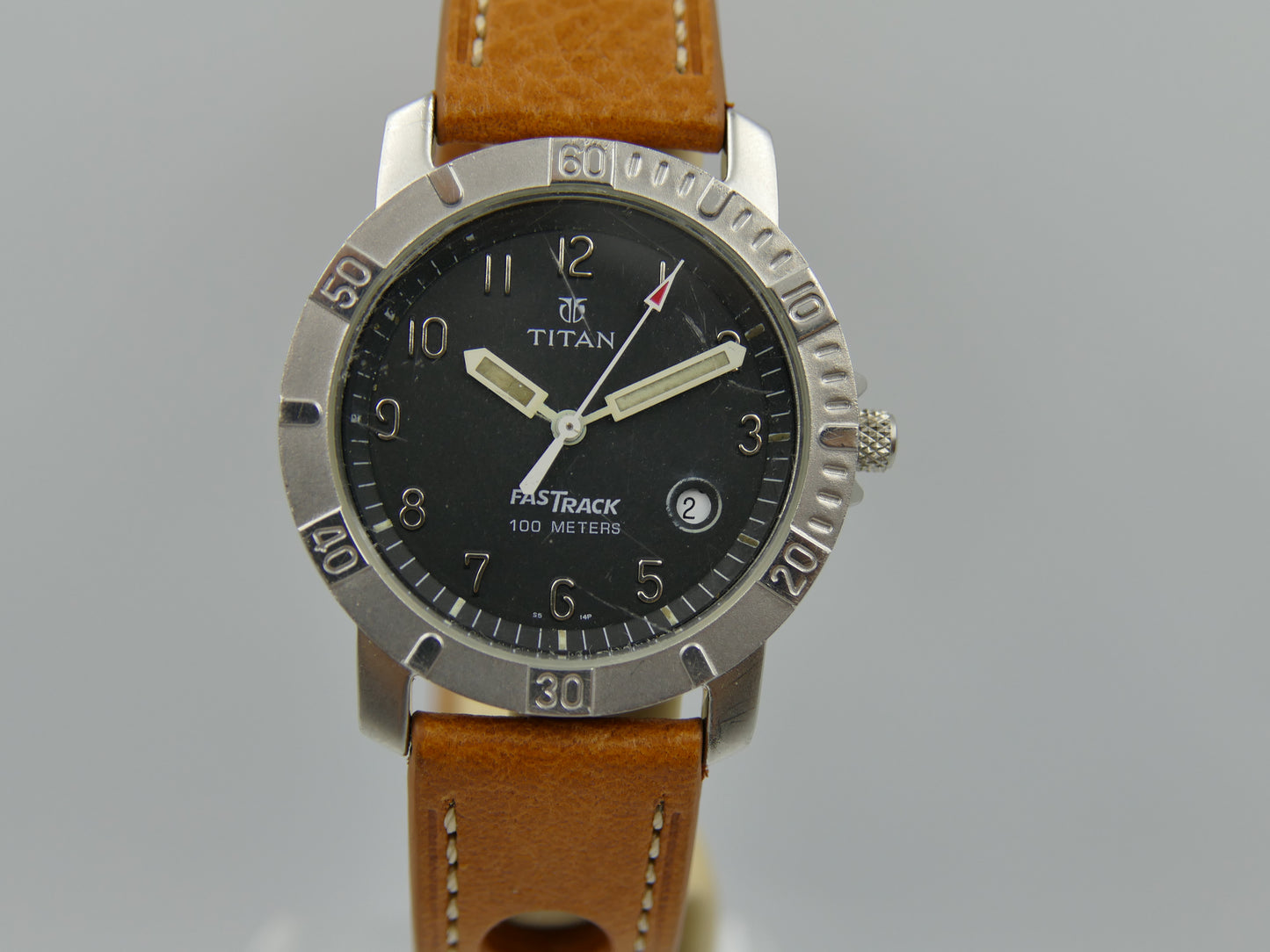 Watch mens Titan FASTRACK All Stainless Steel ref SFC656