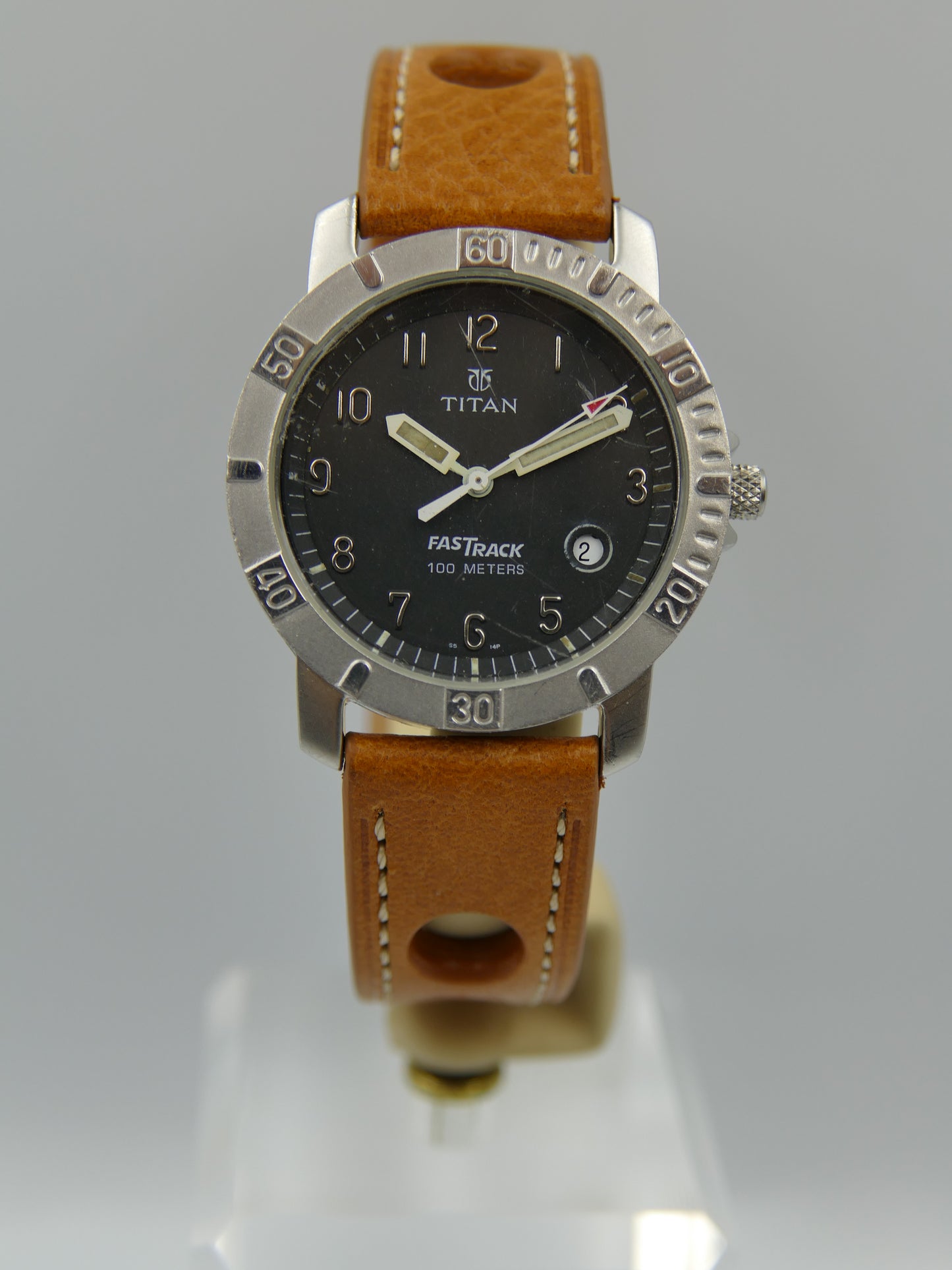 Watch mens Titan FASTRACK All Stainless Steel ref SFC656