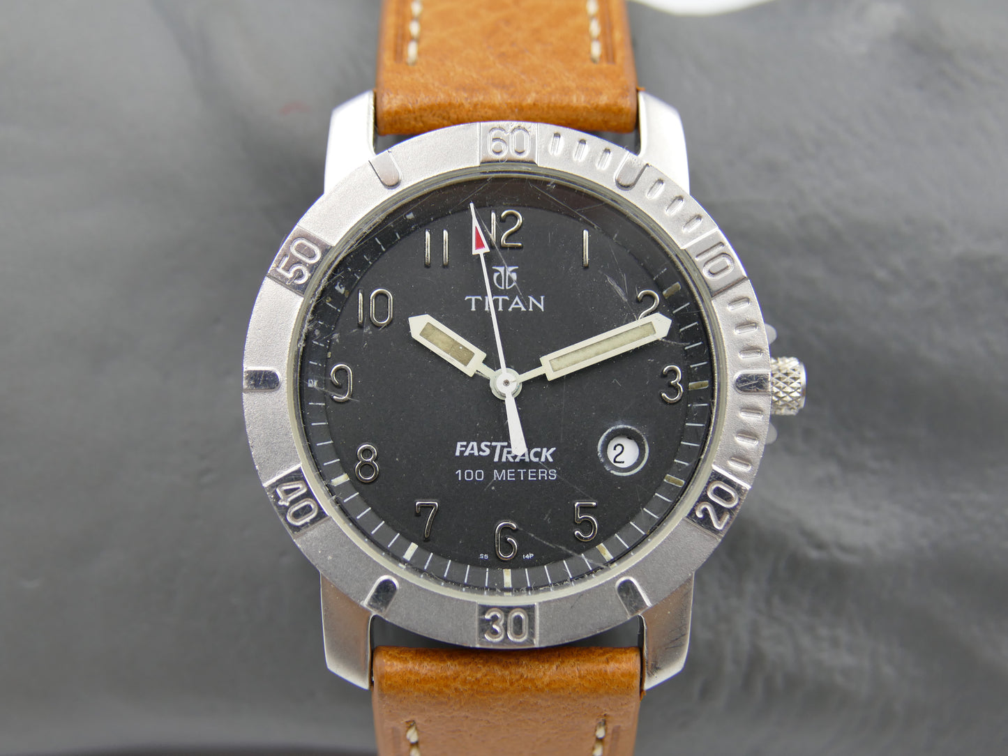 Watch mens Titan FASTRACK All Stainless Steel ref SFC656