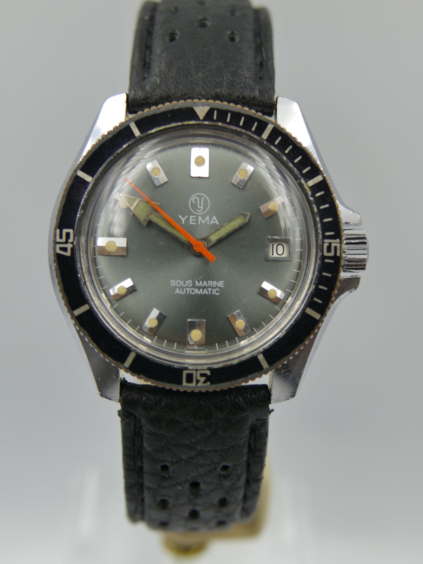 80s vintage watch mens plongee diver Yema ref. 631014 sous marine automatic FE 4611A