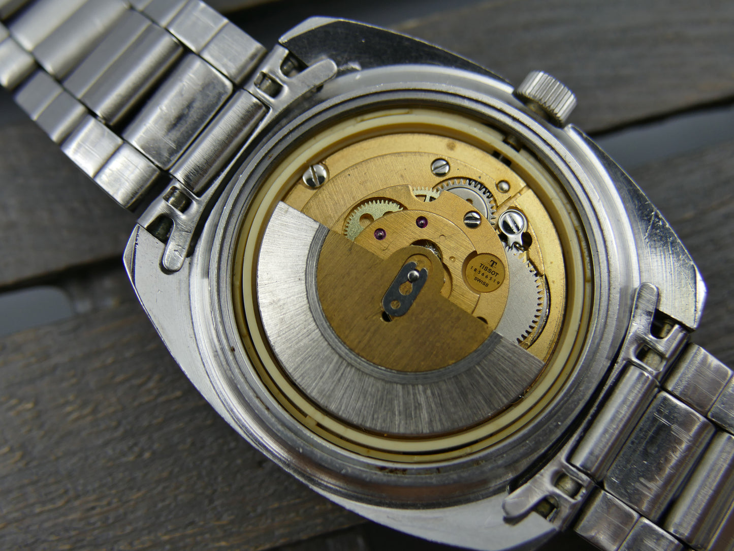 70s vintage watch mens Tissot Seastar ref. 46666-1x automatic 2571 burgundy