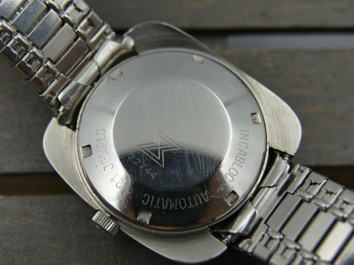 70s vintage watch mens Regines Edox DYNO-MAT automatic eta 2472 steel