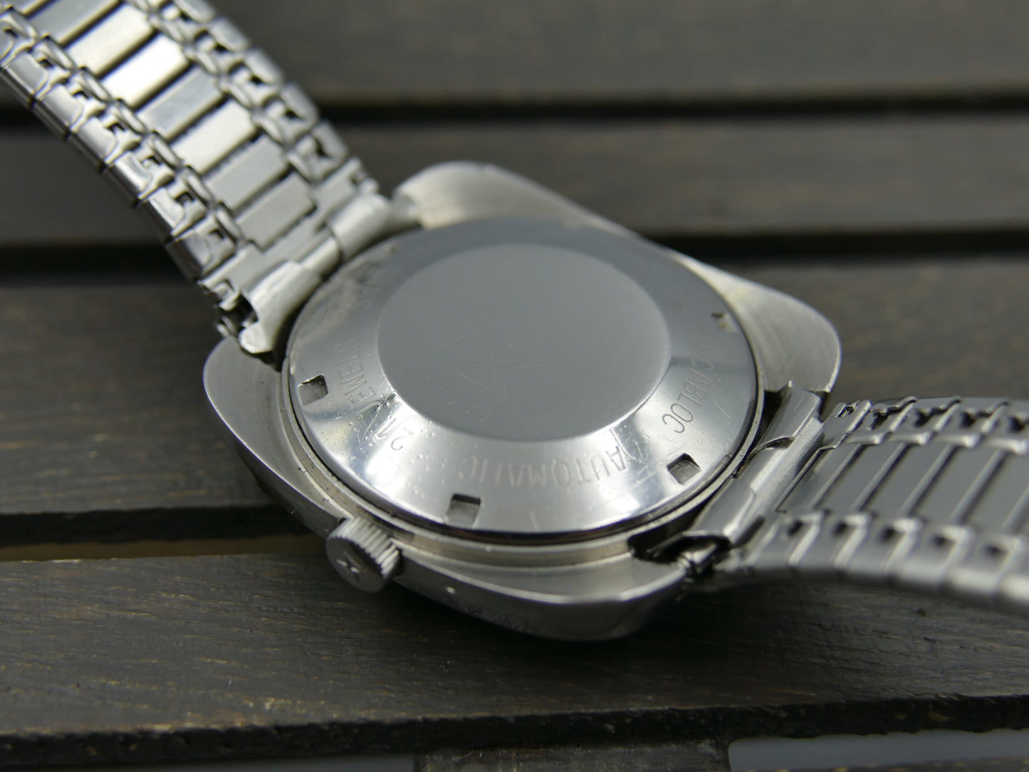 70s vintage watch mens Regines Edox DYNO-MAT automatic eta 2472 steel