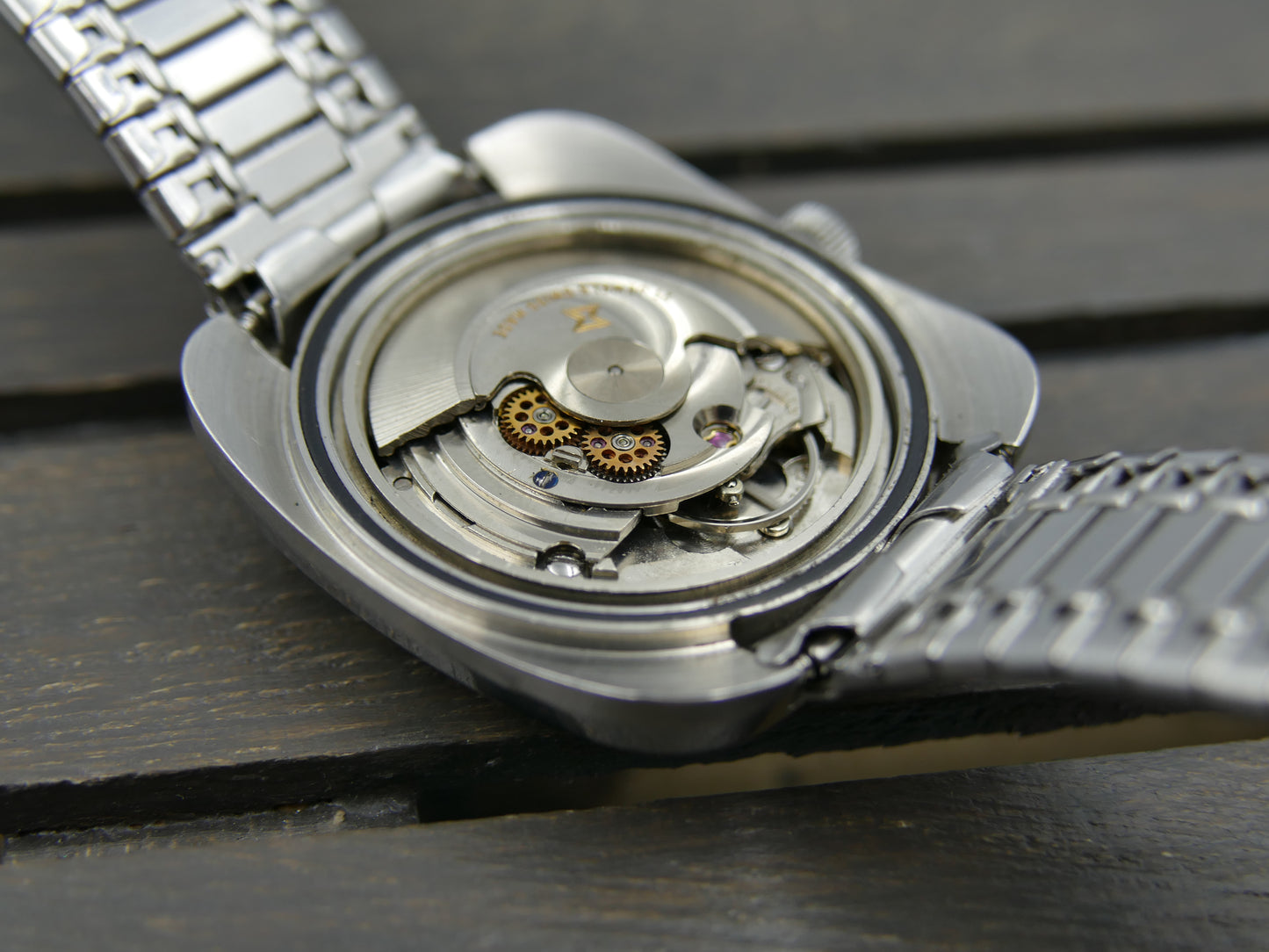 70s vintage watch mens Regines Edox DYNO-MAT automatic eta 2472 steel