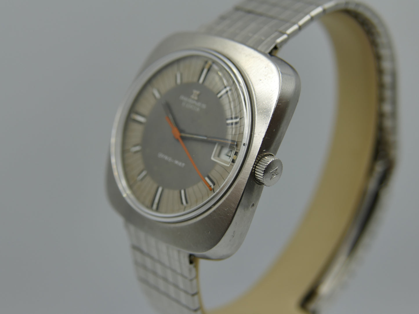 70s vintage watch mens Regines Edox DYNO-MAT automatic eta 2472 steel