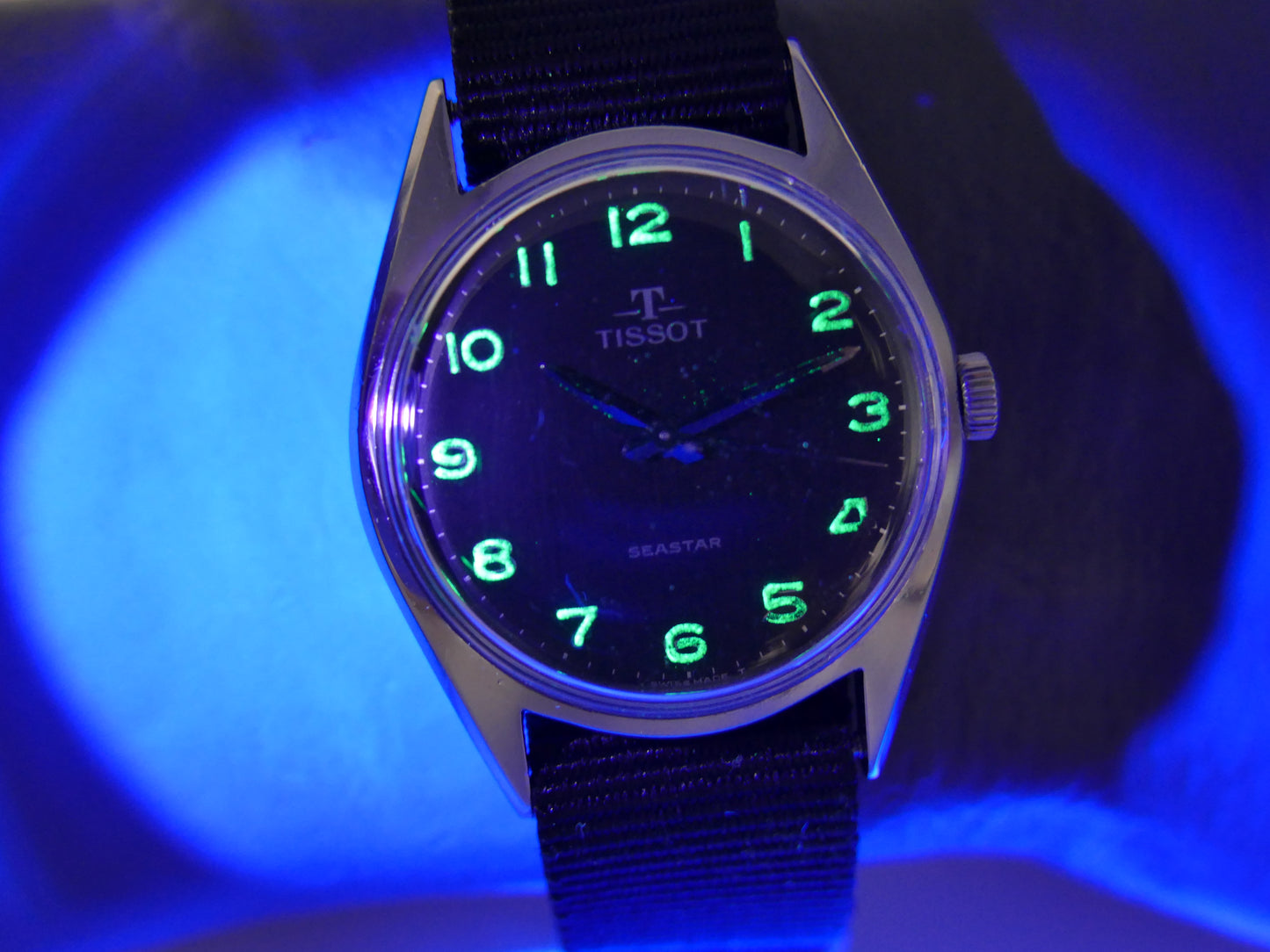 60s vintage watch mens Tissot Seastar ref. 41510 -5x hand wind cal 781 -1 military