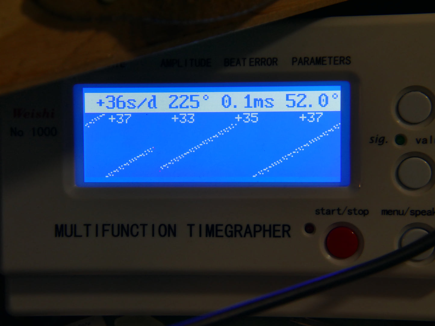 70s vintage watch mens La Martine ref 6282 hand wind AS 1900 blue dial