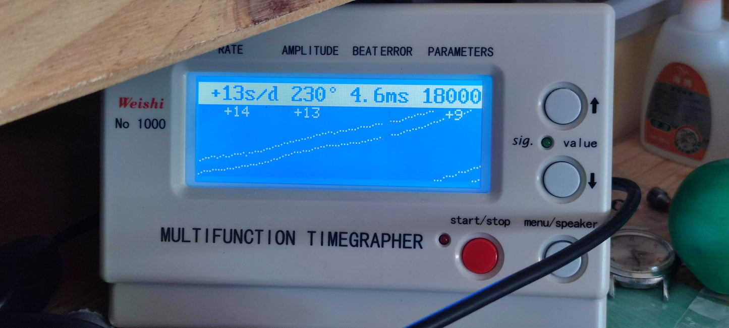 30s vintage watch art deco LIP T18 hand wind Churchill salmon dial serviced