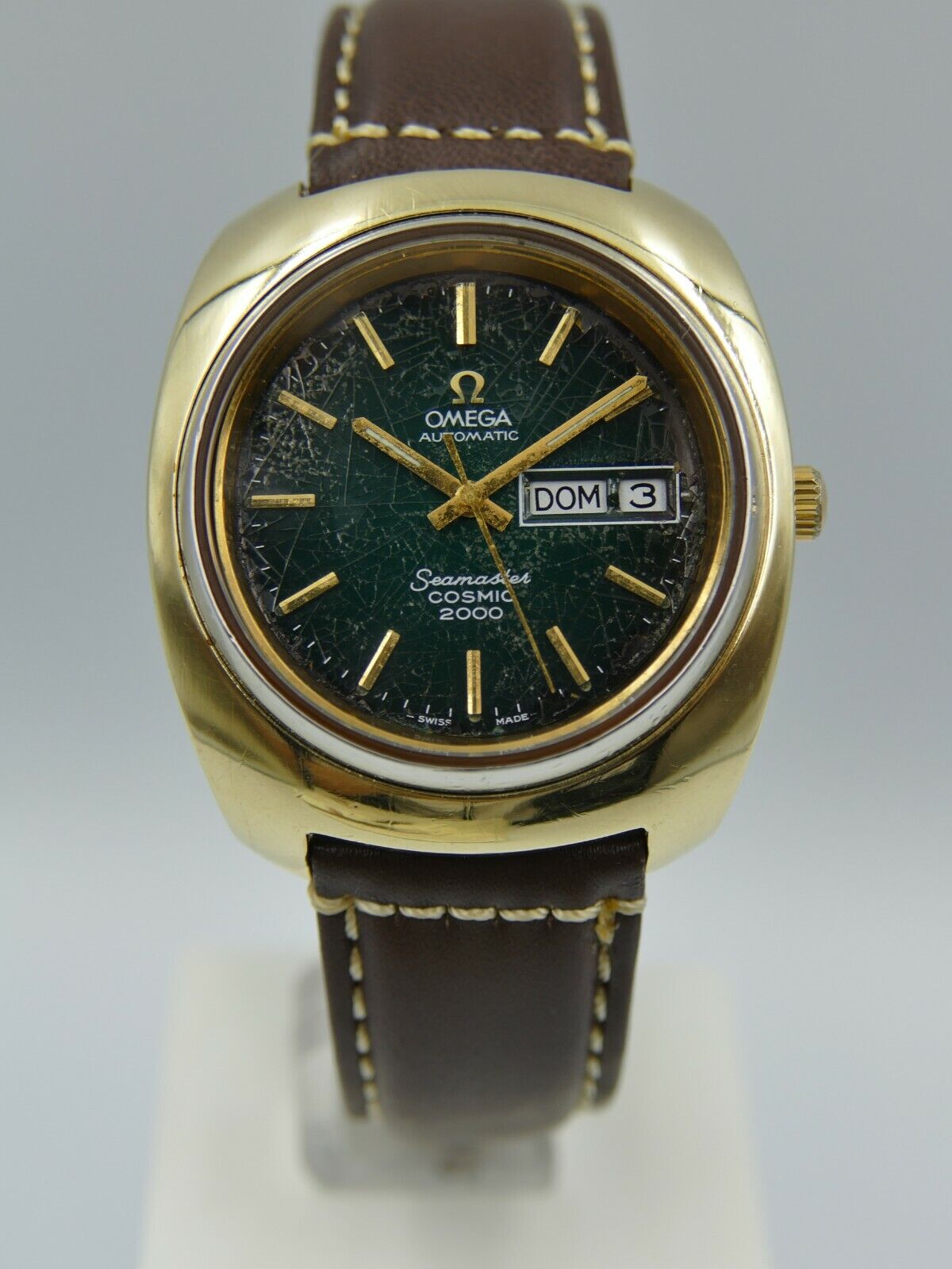 70's vintage Omega Seamaster cosmic 2000 automatic cal 1022 ref. 166.133 green