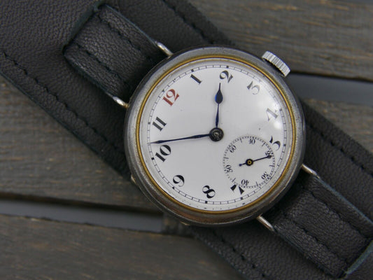 10's vintage watch trench military ww1 Eterna manual wind